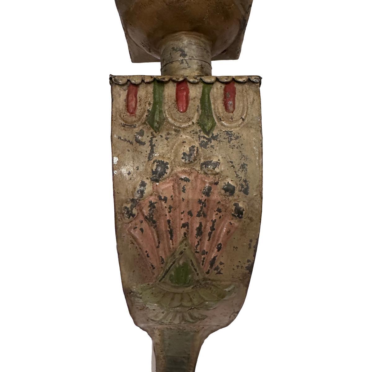 Mid-20th Century Pair of Large Venetian Metal Sconces For Sale