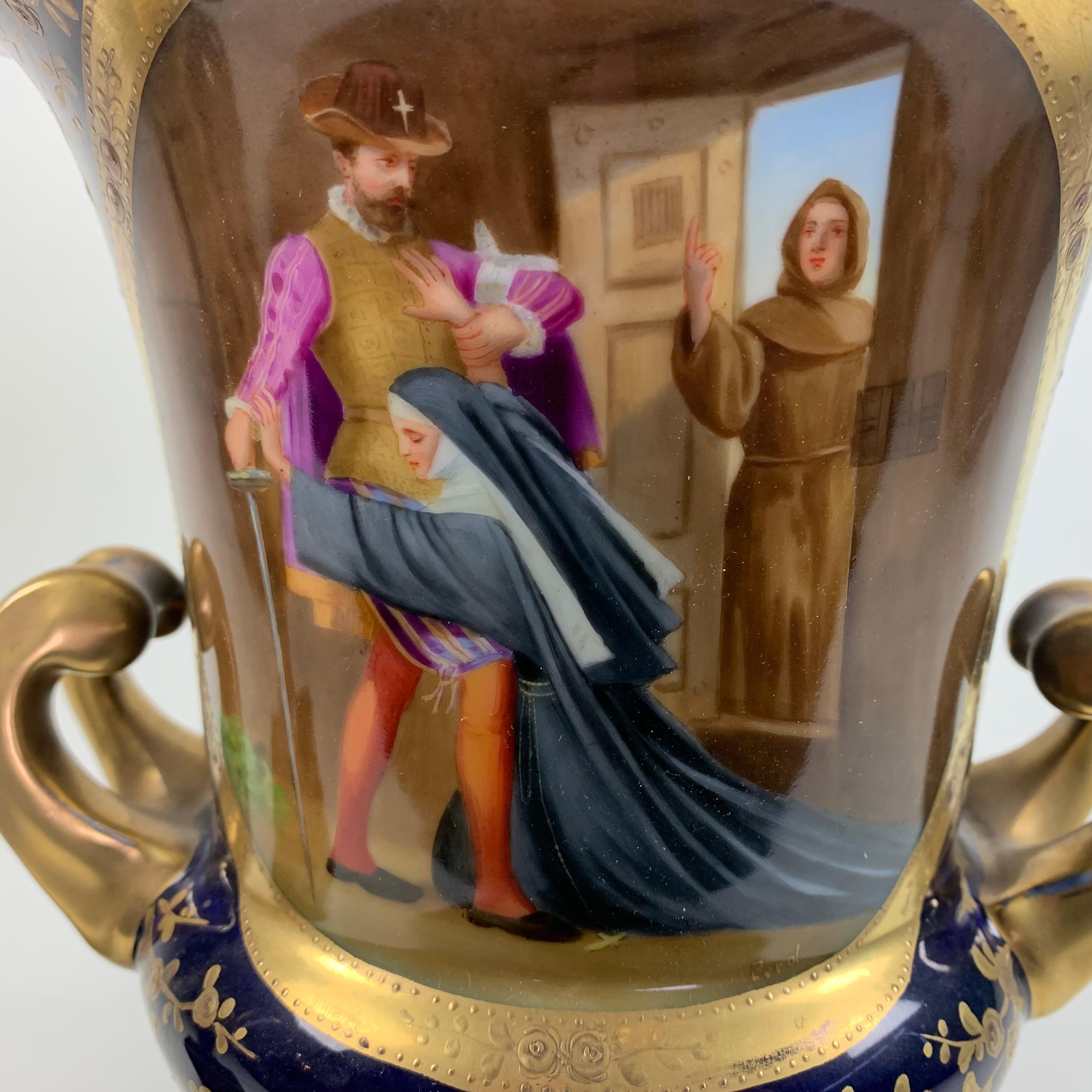Paire de grands vases viennois/Urns en vente 1