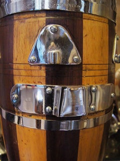 Pair of Large Vintage Drum Lamps