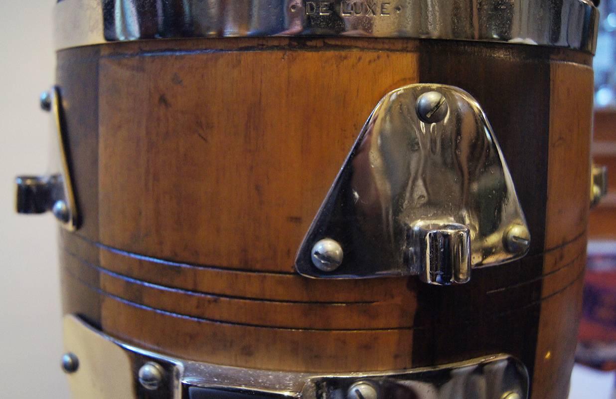 italien Paire de grandes lampes à tambour vintage en vente