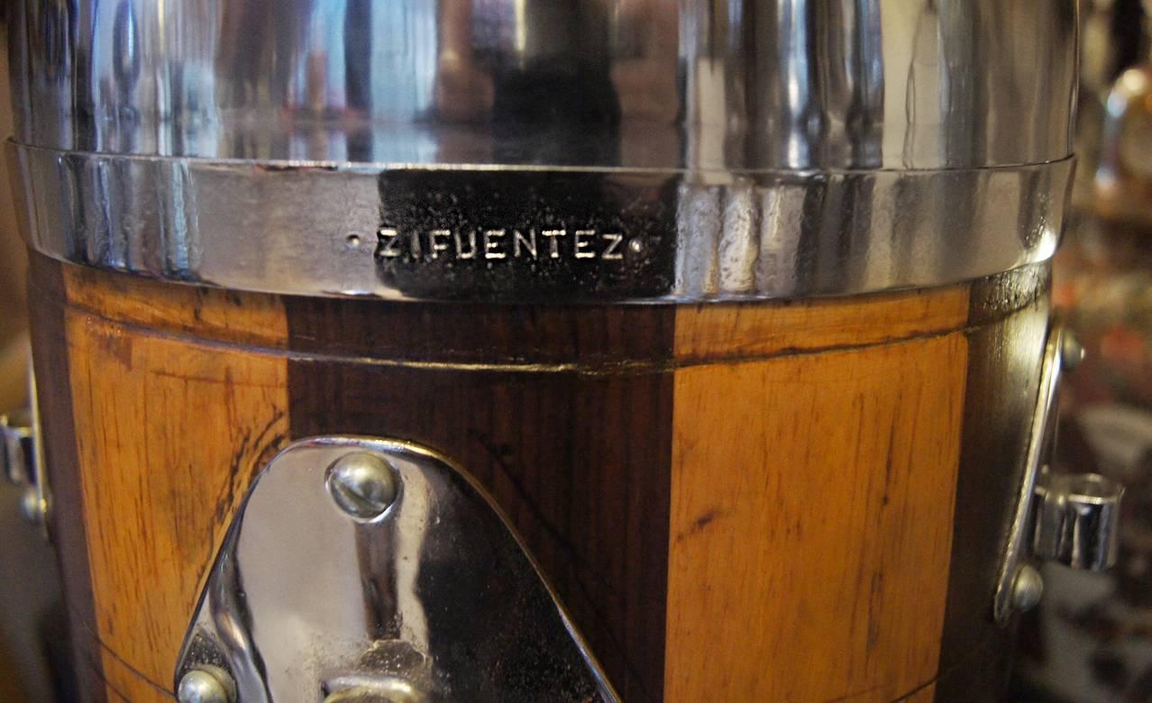Plaqué Paire de grandes lampes à tambour vintage en vente