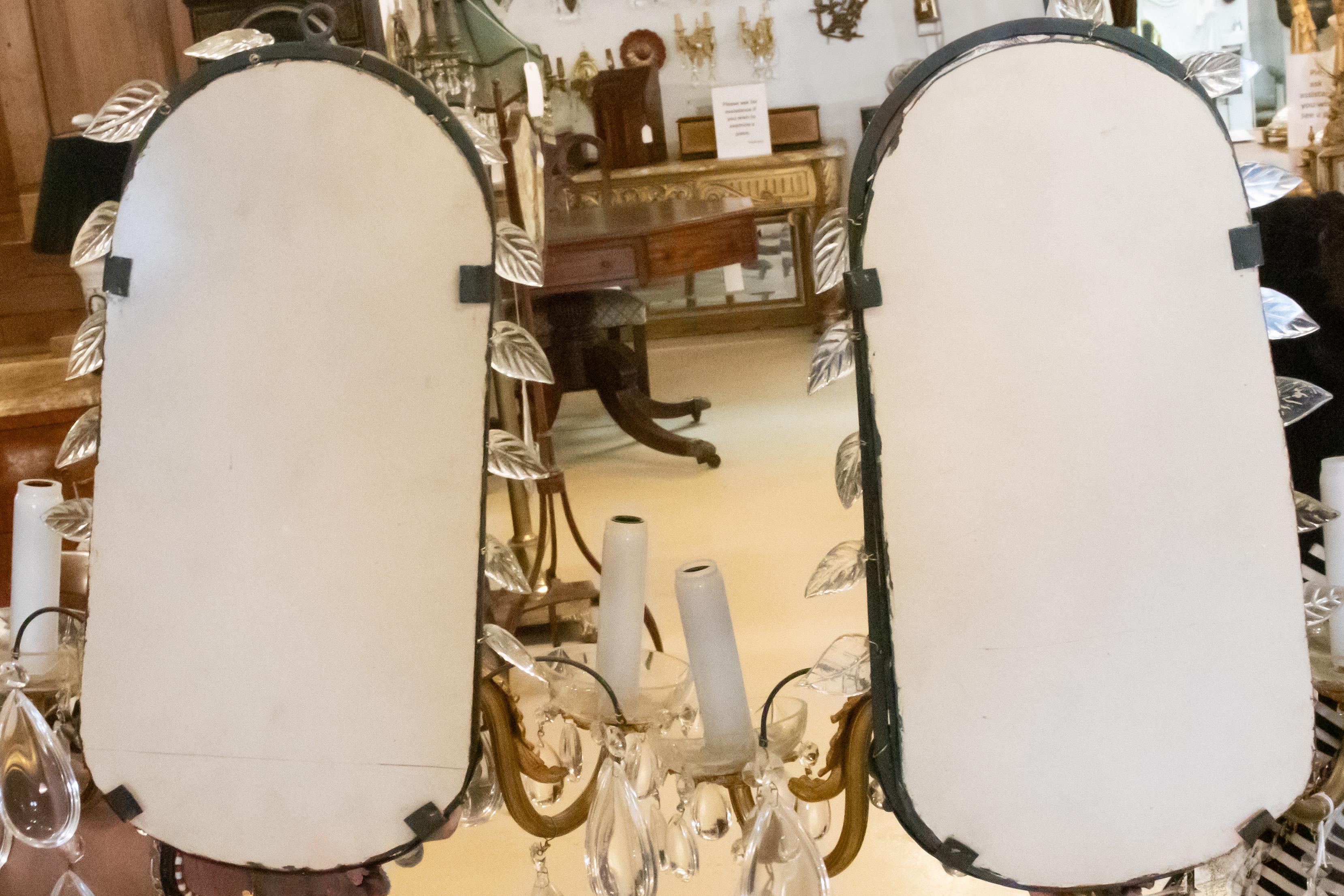 Paire de grandes appliques de style Louis XV attribuées à la Maison Baguès en vente 5