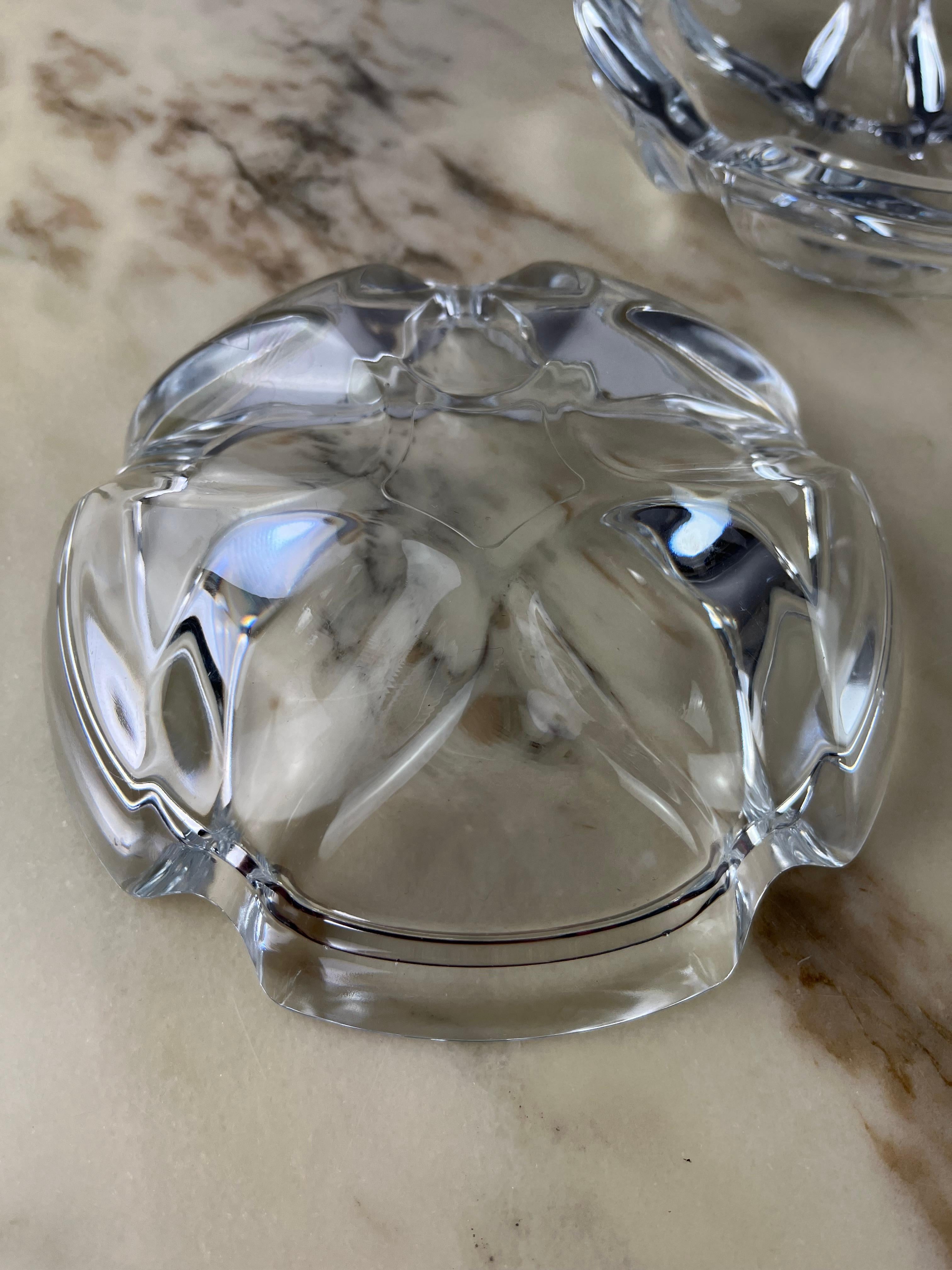 Other Pair of Large Vintage Glass Ashtrays, Italy, 1970s For Sale