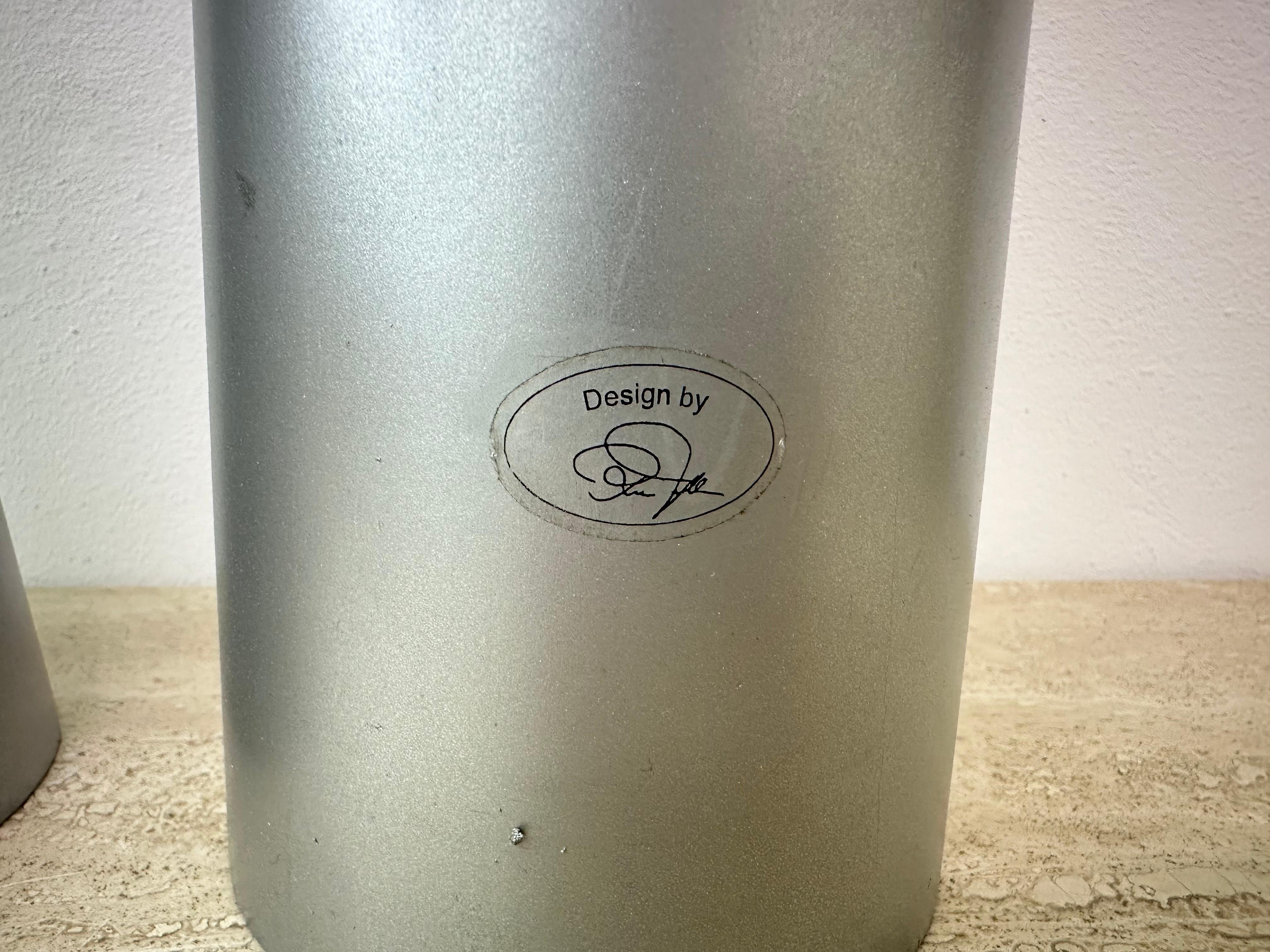 Paire de grands bougeoirs de sol vintage Ikea par Ria Falk 'Snygg' , 1990 en vente 4