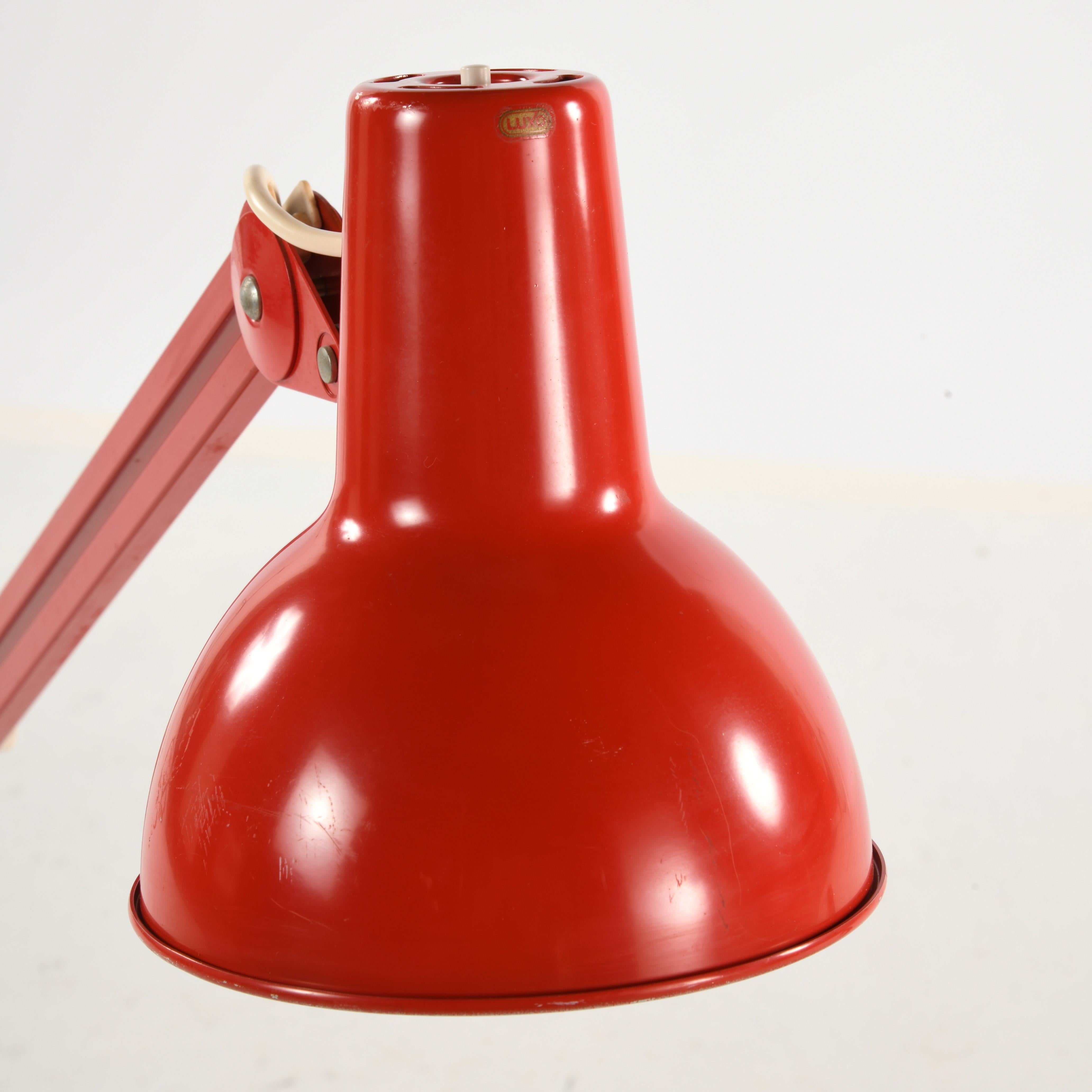 Pair of large vintage Luxo lamp design Jacob Jacobsen in the 60/70s 1