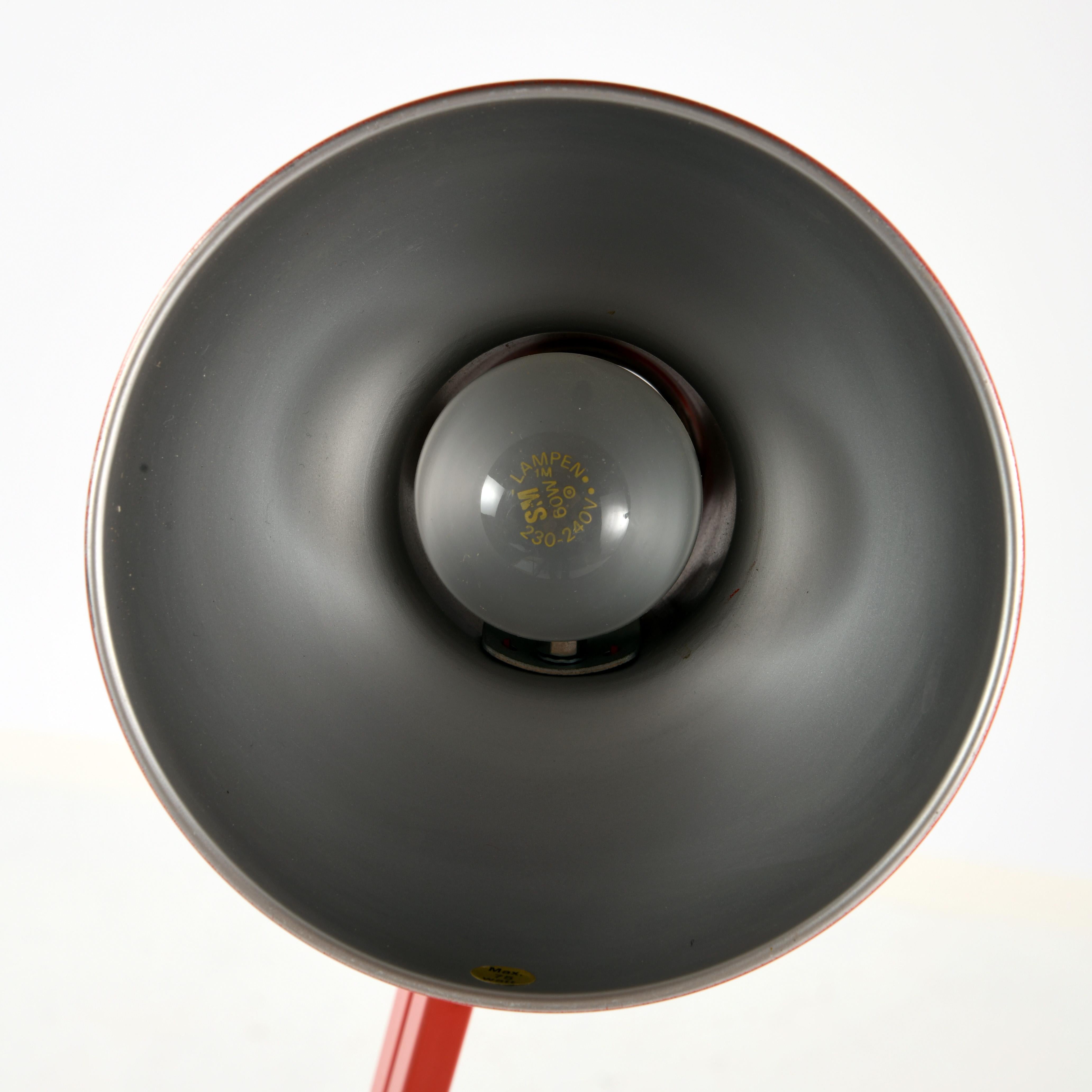 Pair of large vintage Luxo lamp design Jacob Jacobsen in the 60/70s 3