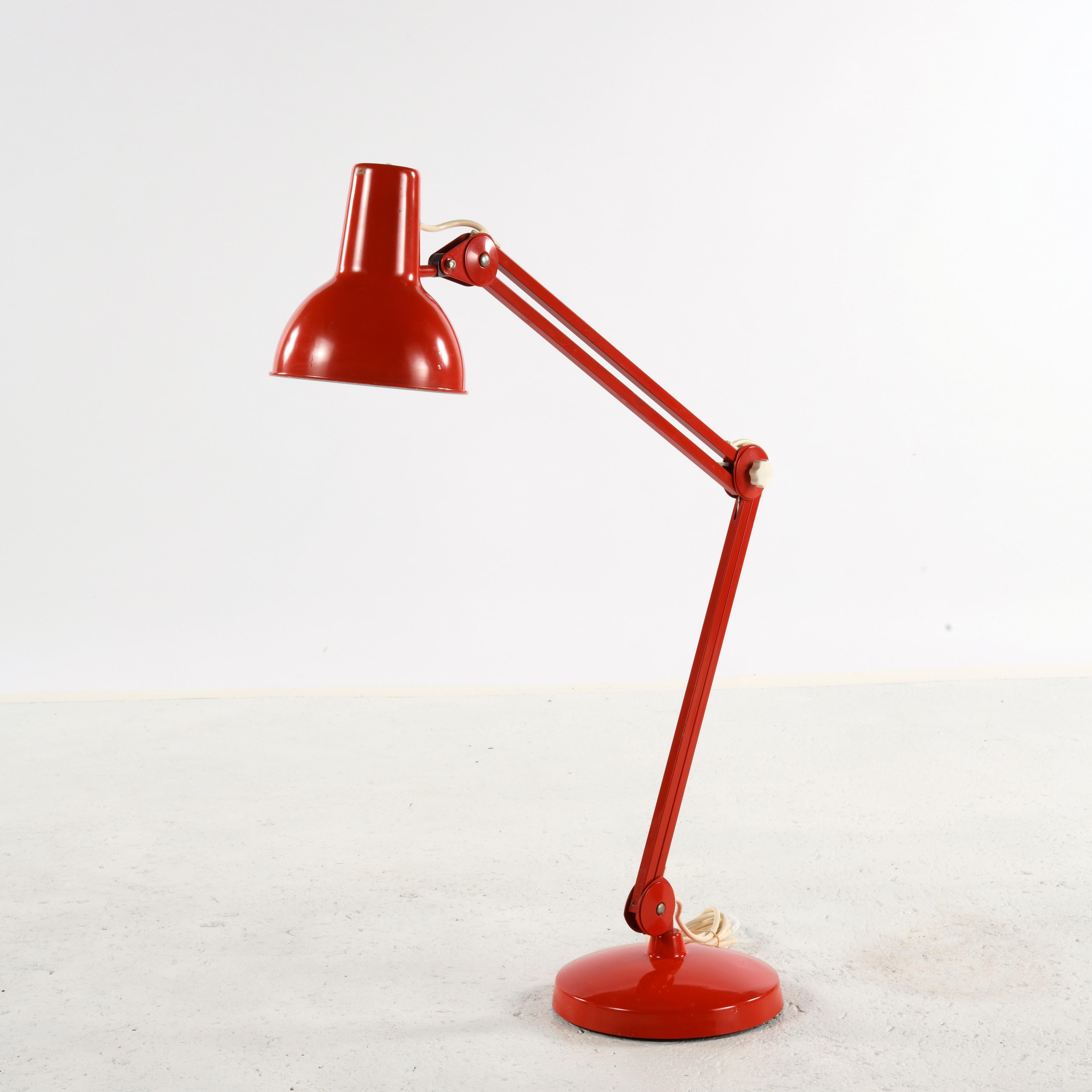 Pair of large vintage Luxo lamp design Jacob Jacobsen in the 60/70s 7