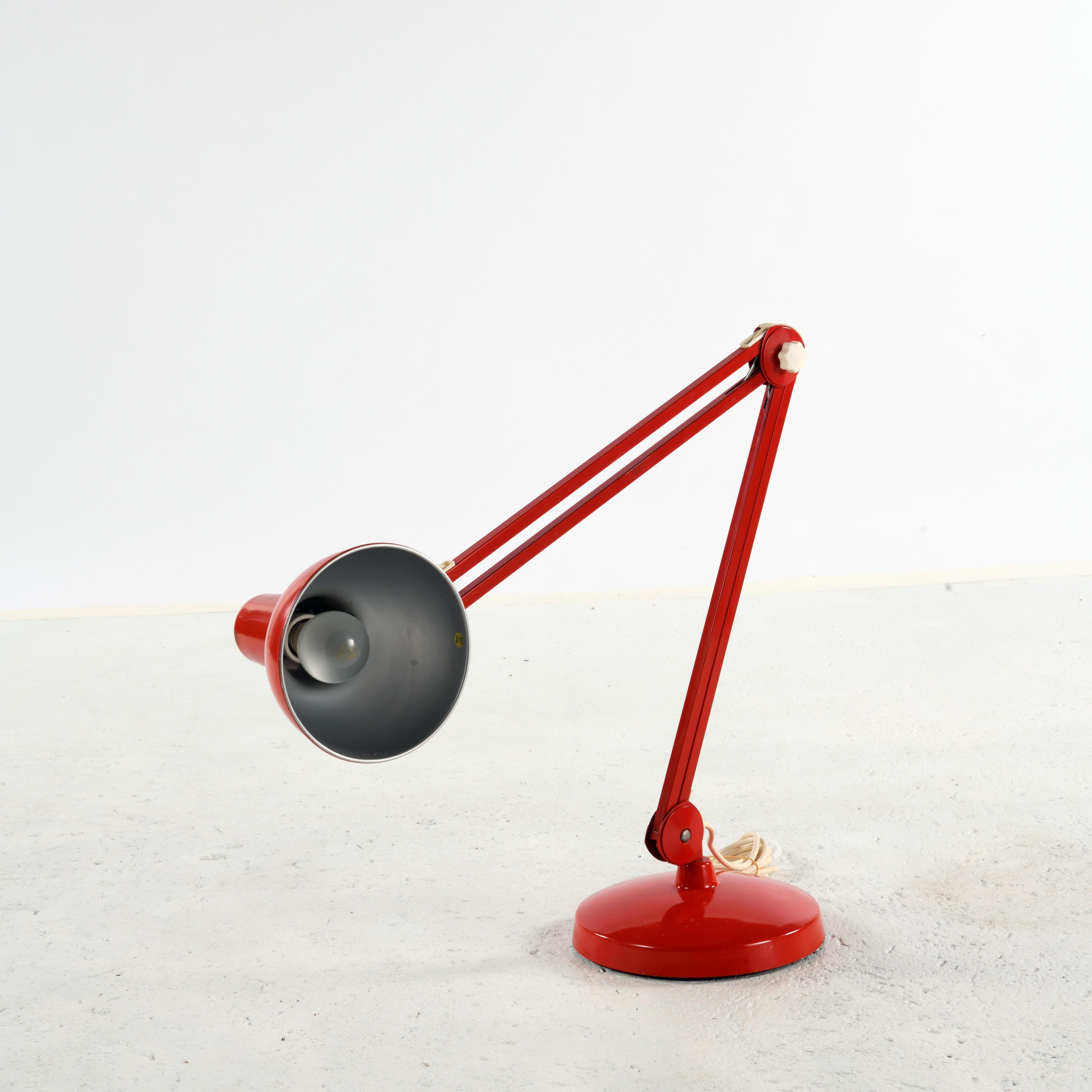 Mid-20th Century Pair of large vintage Luxo lamp design Jacob Jacobsen in the 60/70s