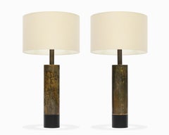 Pair of Large Vintage Mid Century Brutalist Table Lamps by Laurel Lamp Co.