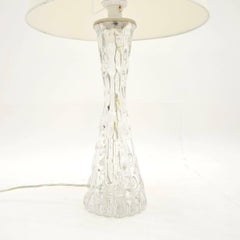 Pair of Large Vintage Swedish Table Lamps by Carl Fagerlund for Orrefors