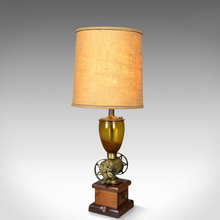 Pair Of Large Vintage Table Lamps In The Form Coffee Grinders