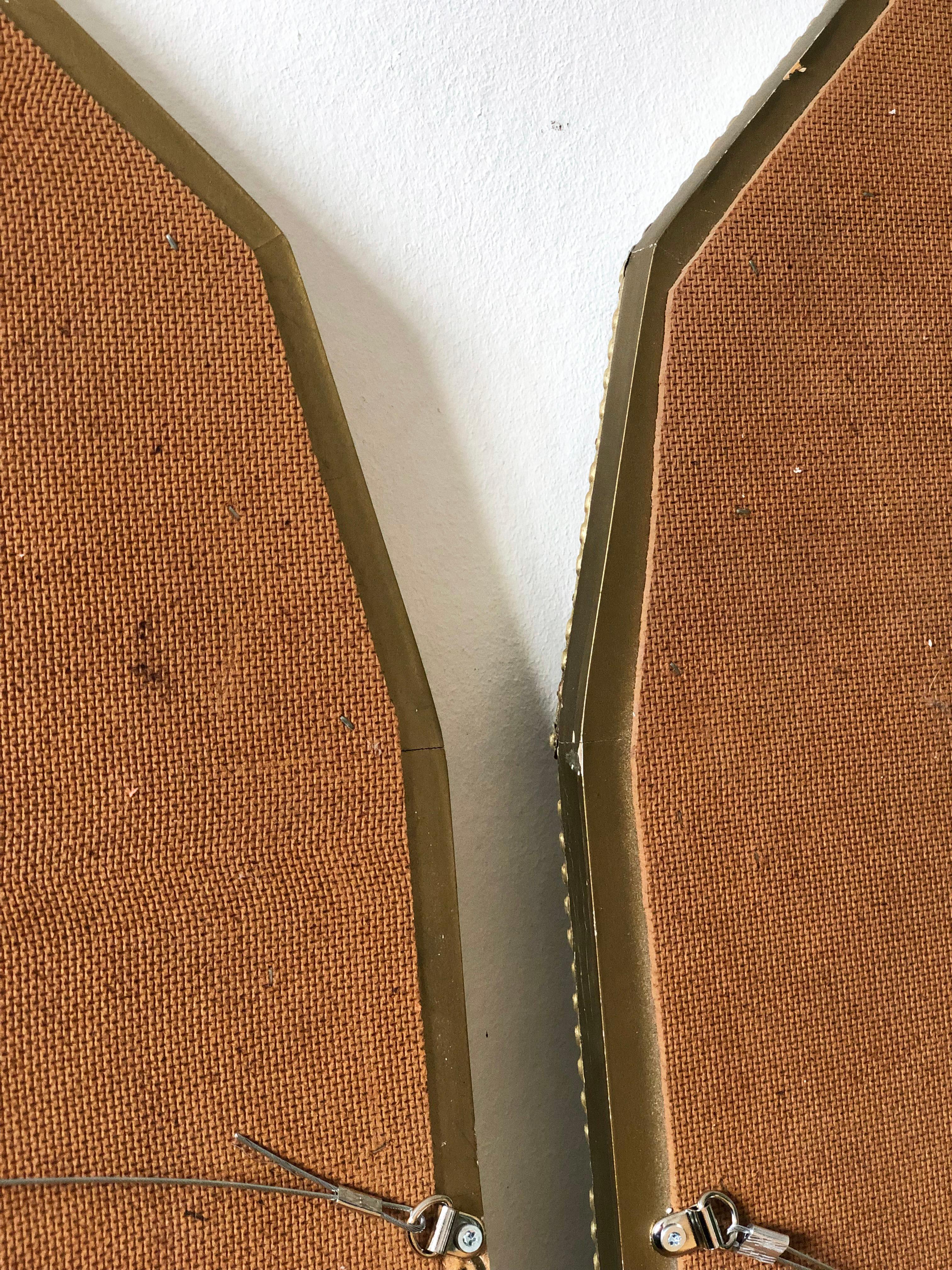 Paar große venezianische Hollywood-Regency-Spiegel in voller Länge in Gold Spai im Angebot 5