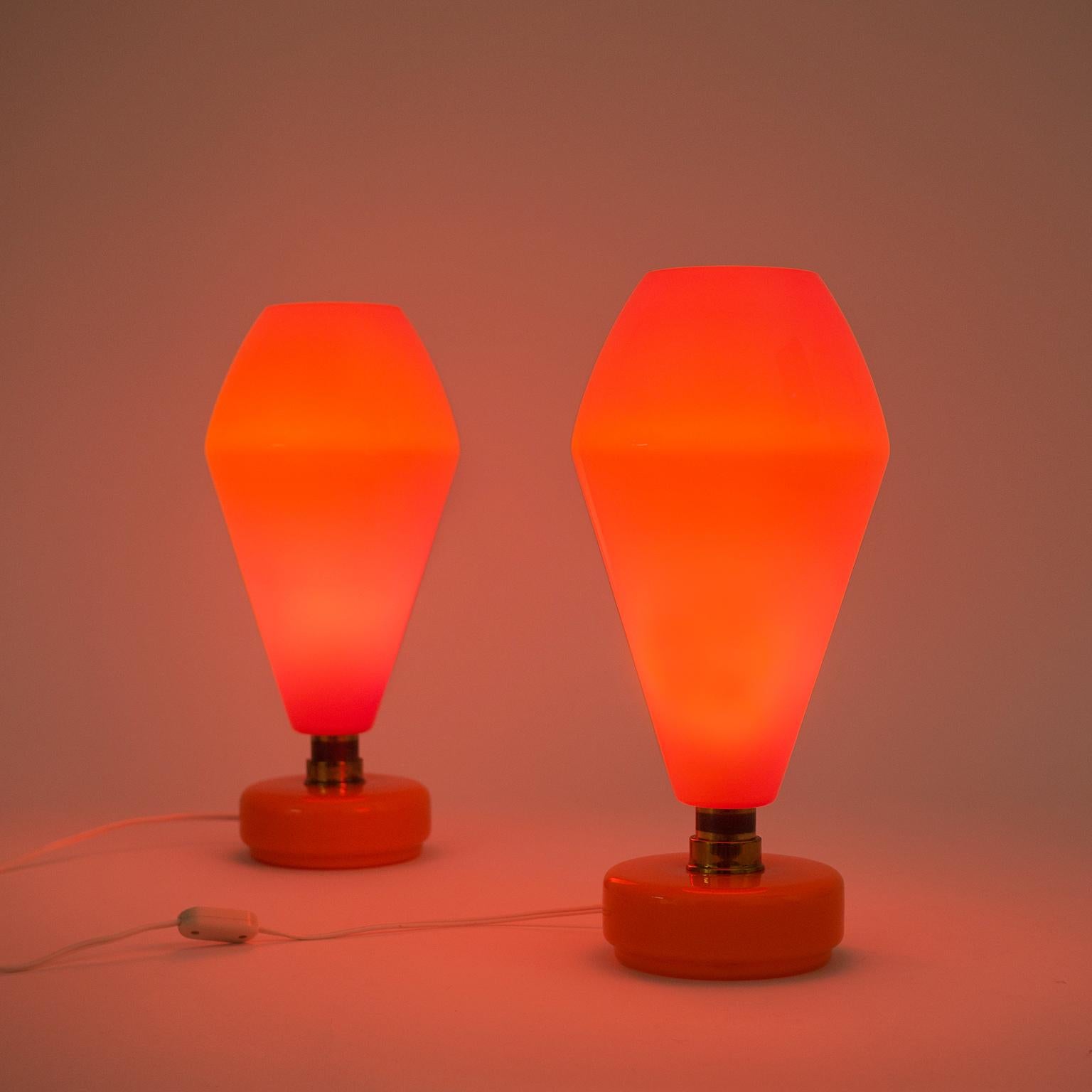 Pair of Large Vistosi Table Lamps, 1960s 7