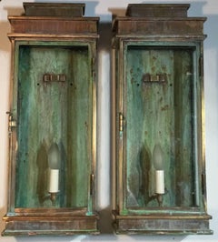 Pair of Large Wall Hanging Lanterns