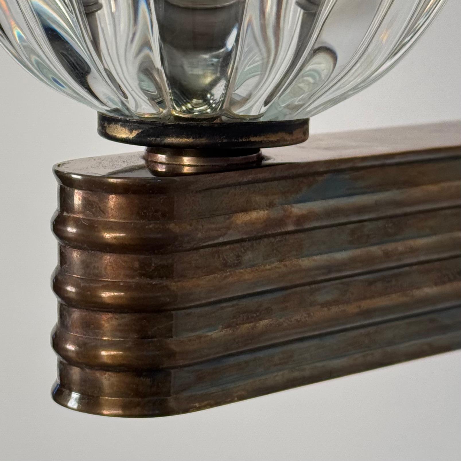 Coppia di grandi lampade da parete di Ercole Barovier per Barovier&Toso, anni '40 in vendita 7