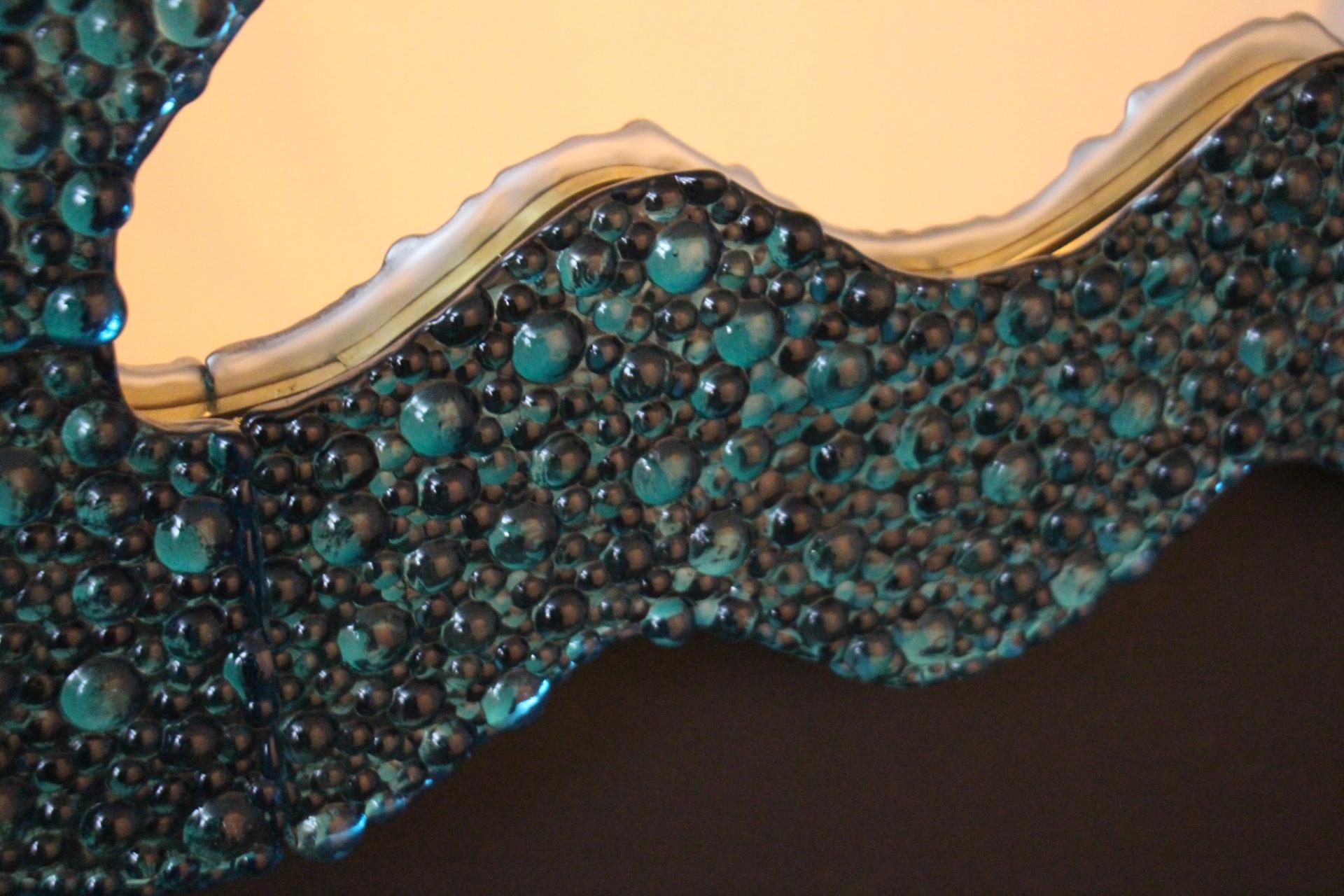 Large Murano Glass Mirror , In Stock For Sale 7