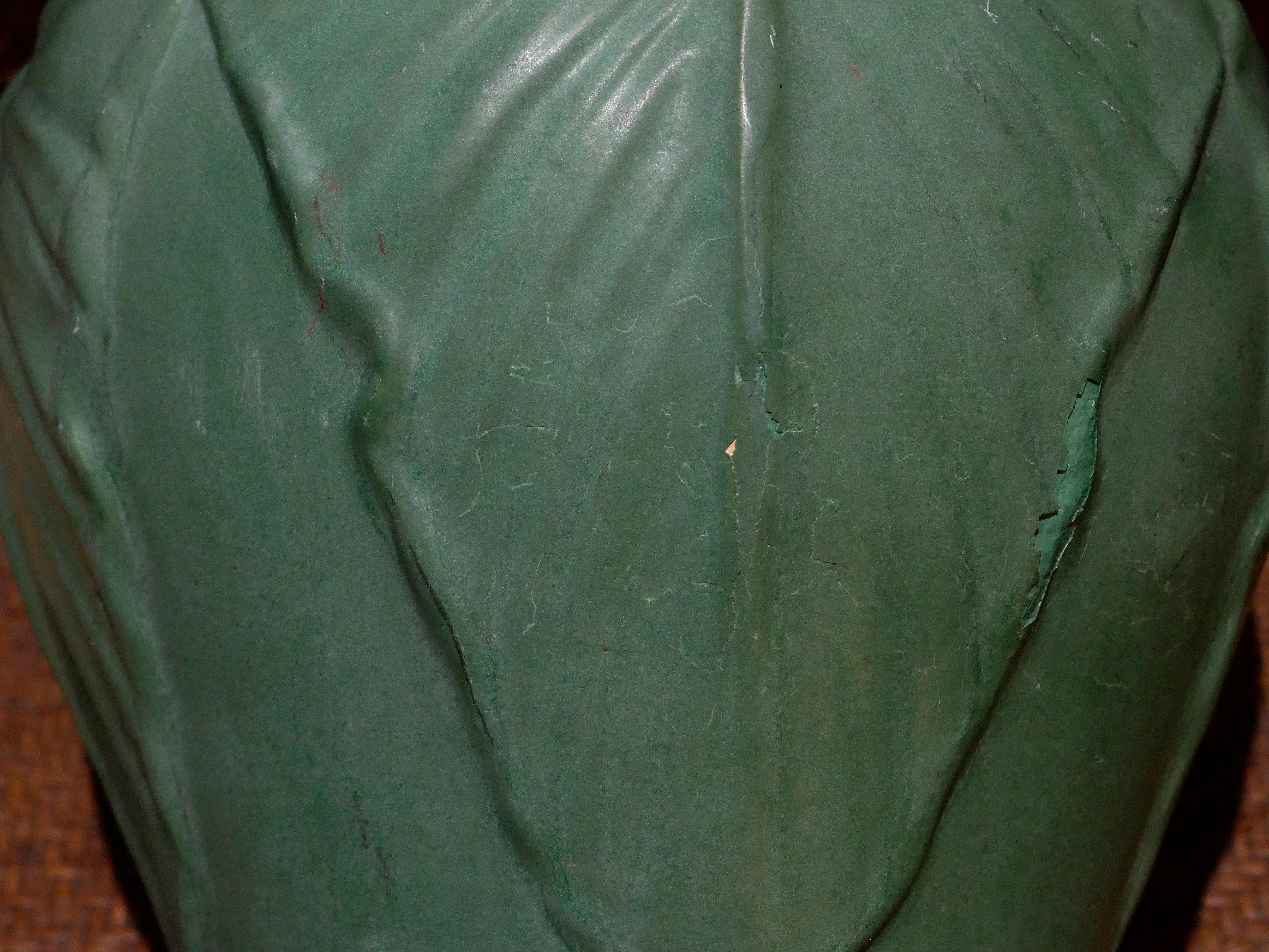 Paar große Weller Pottery Matte Green Leaf Jardinières CIRCA 1910 im Angebot 6