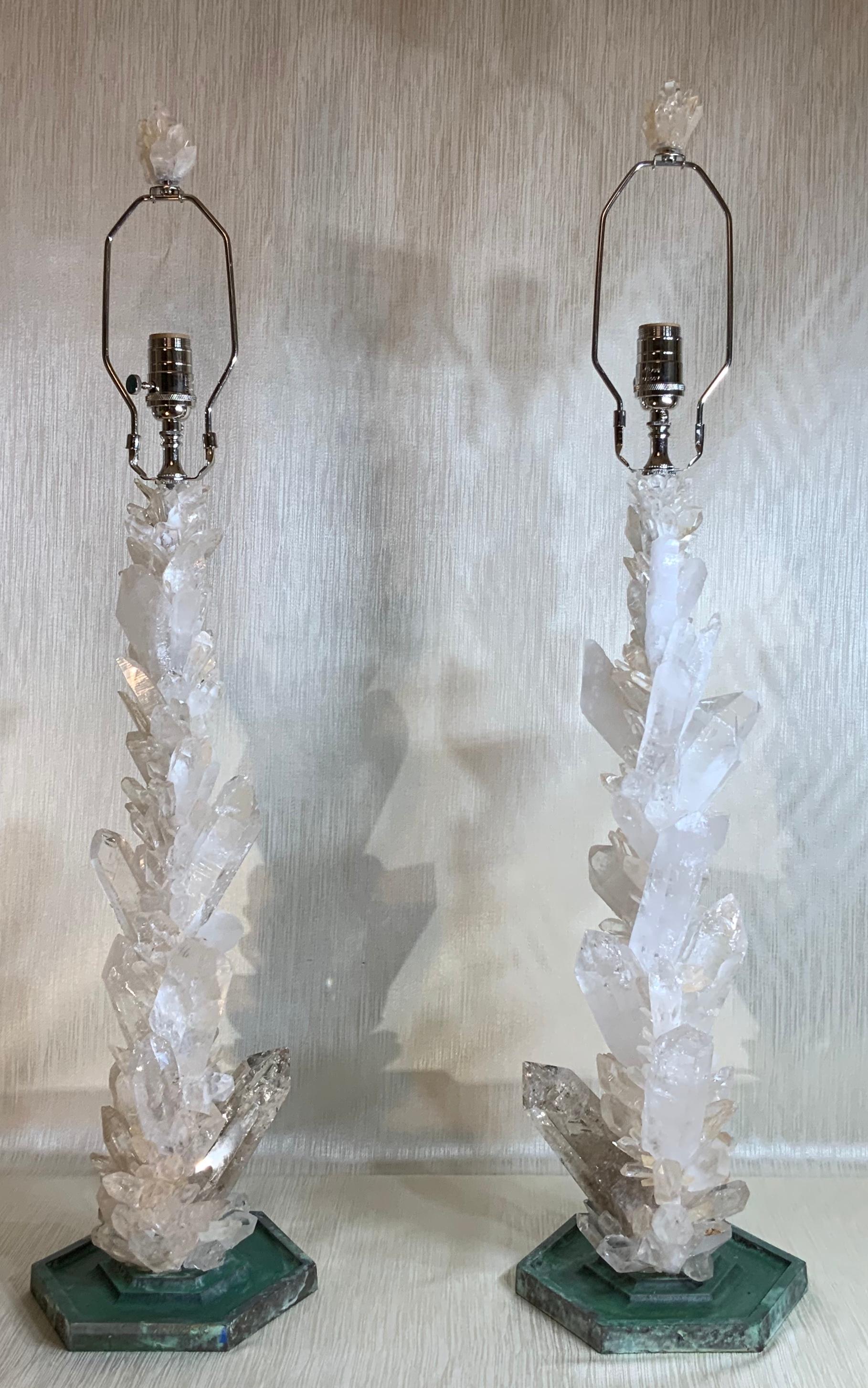 rock crystal lamps