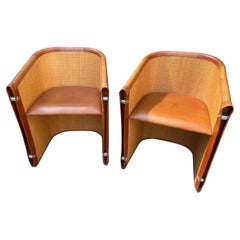 Pair of Lario Model Club Armchairs, Giuseppe Viganò, circa 2000