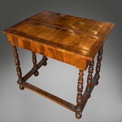 Pair of Late 17th Century Walnut and Marquetry Side Tables