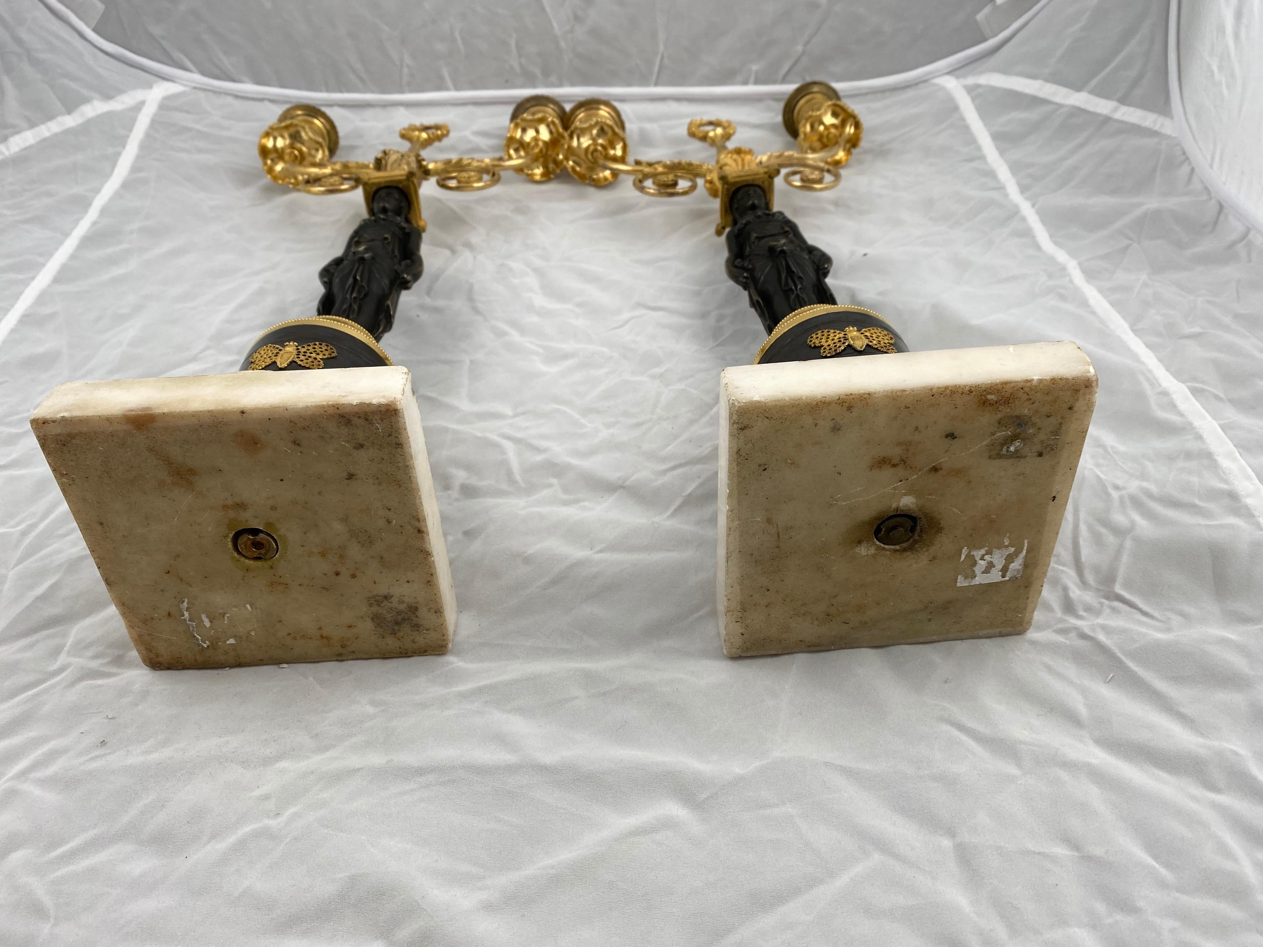 Pair of Late 18th Century Candelabras 4