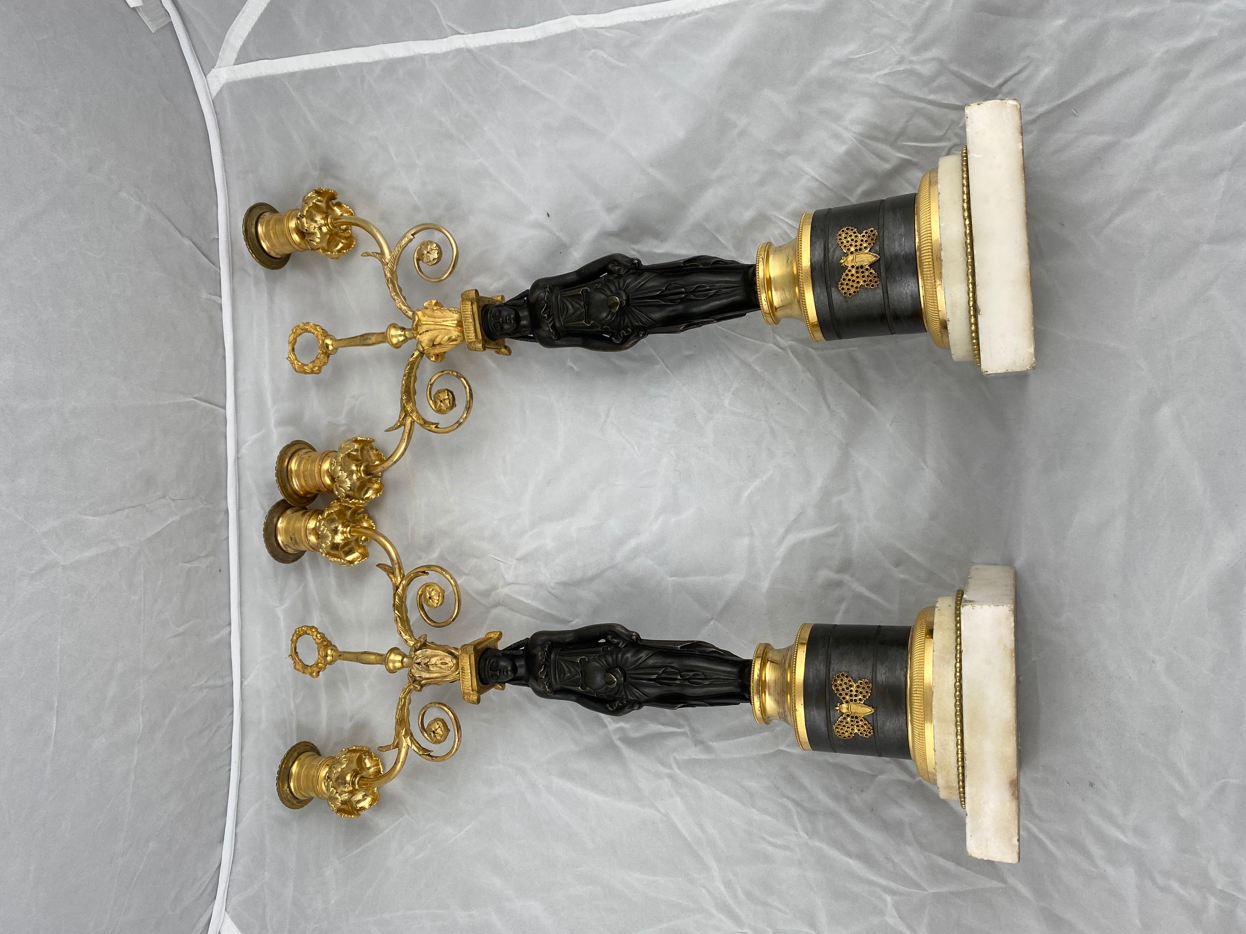 Pair of Late 18th Century Candelabras 5