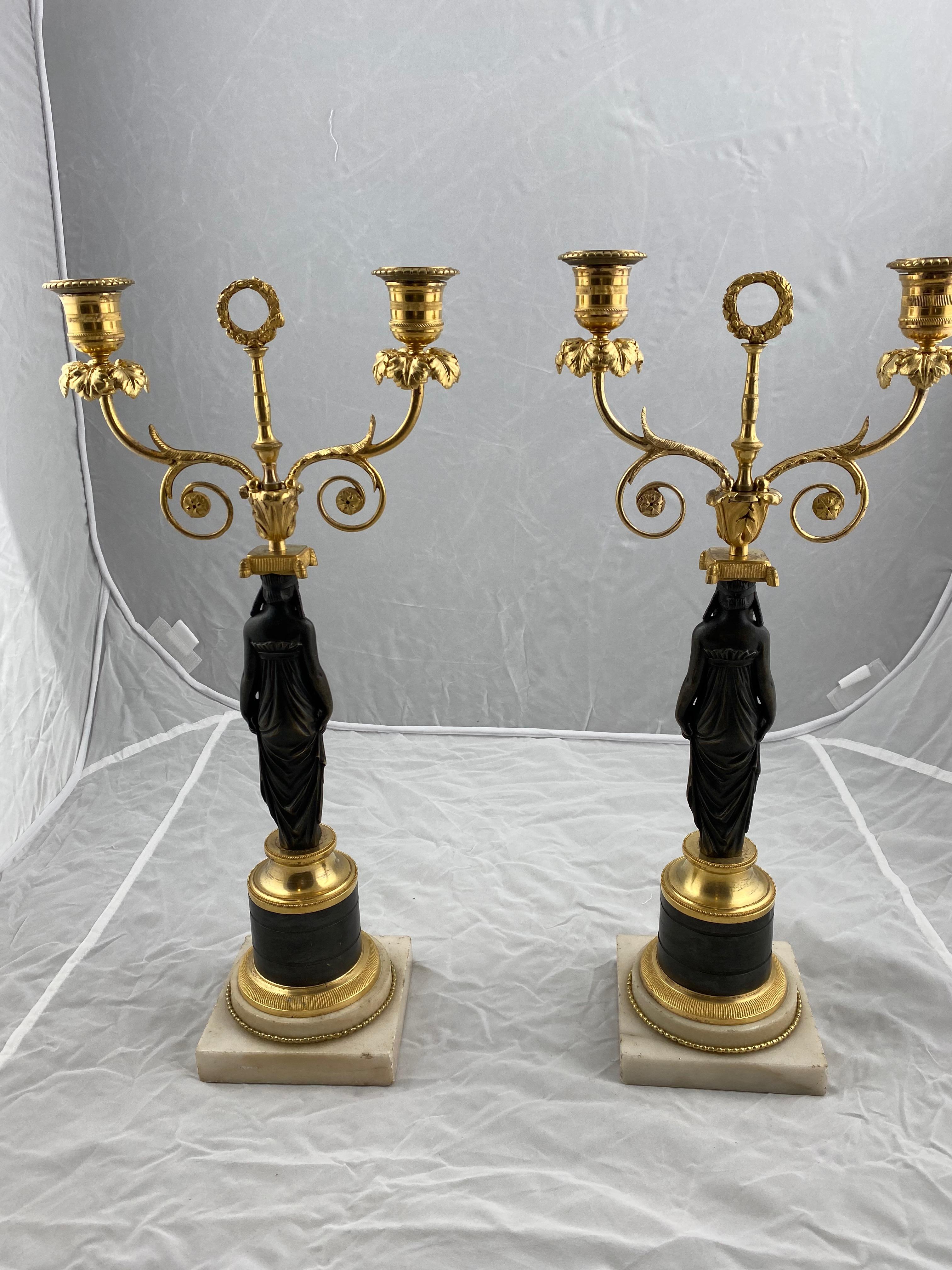 Pair of Late 18th Century Candelabras 1
