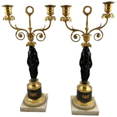 Pair of Late 18th Century Candelabras