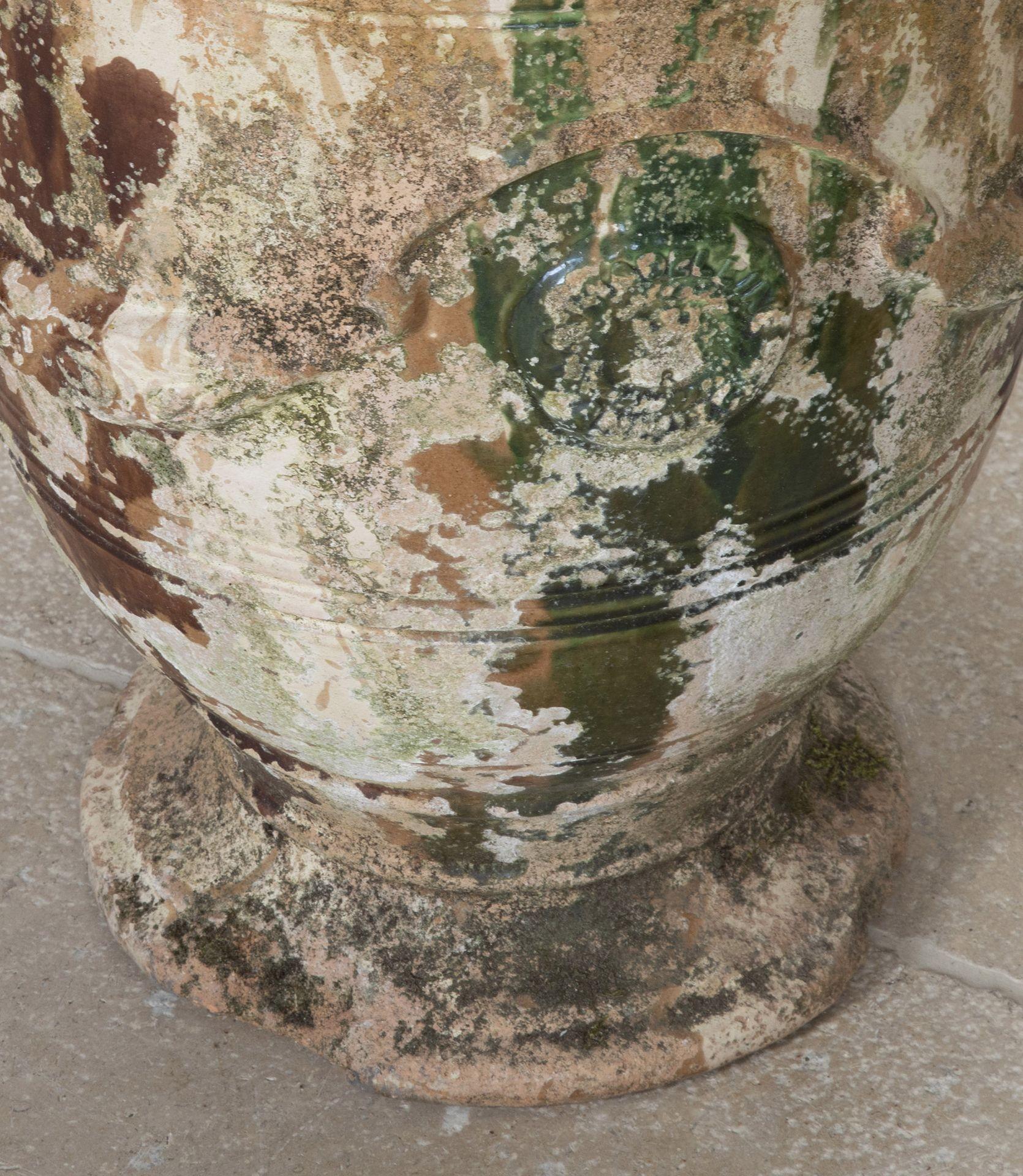 Paire de jardinières en terre cuite émaillée à l'anduze de la fin du XVIIIe siècle Bon état - En vente à Gloucestershire, GB