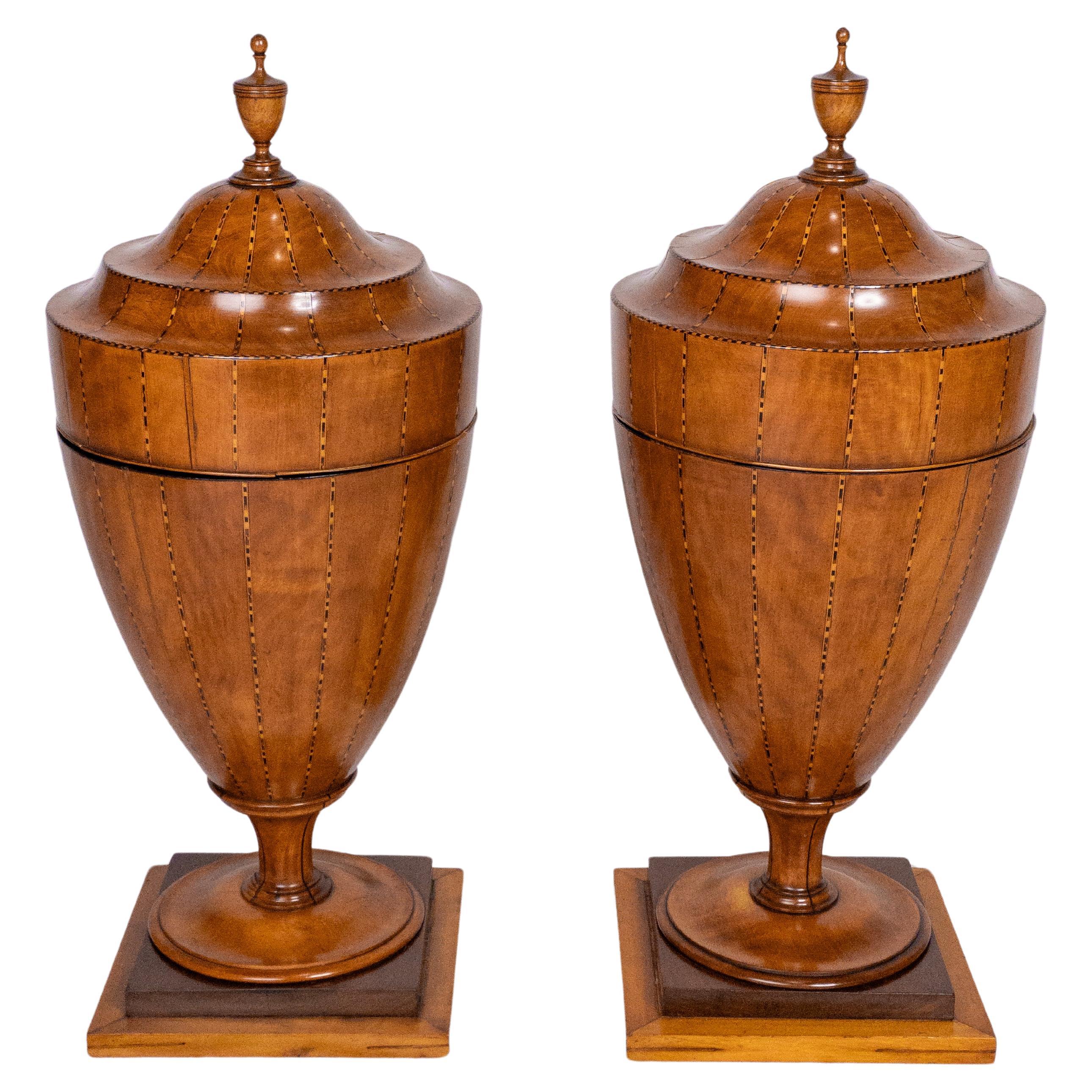 Pair of Late 18th Century Cutlery Boxes For Sale