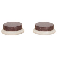 Pair of Late 18th Century Egyptian Porphyry Stands