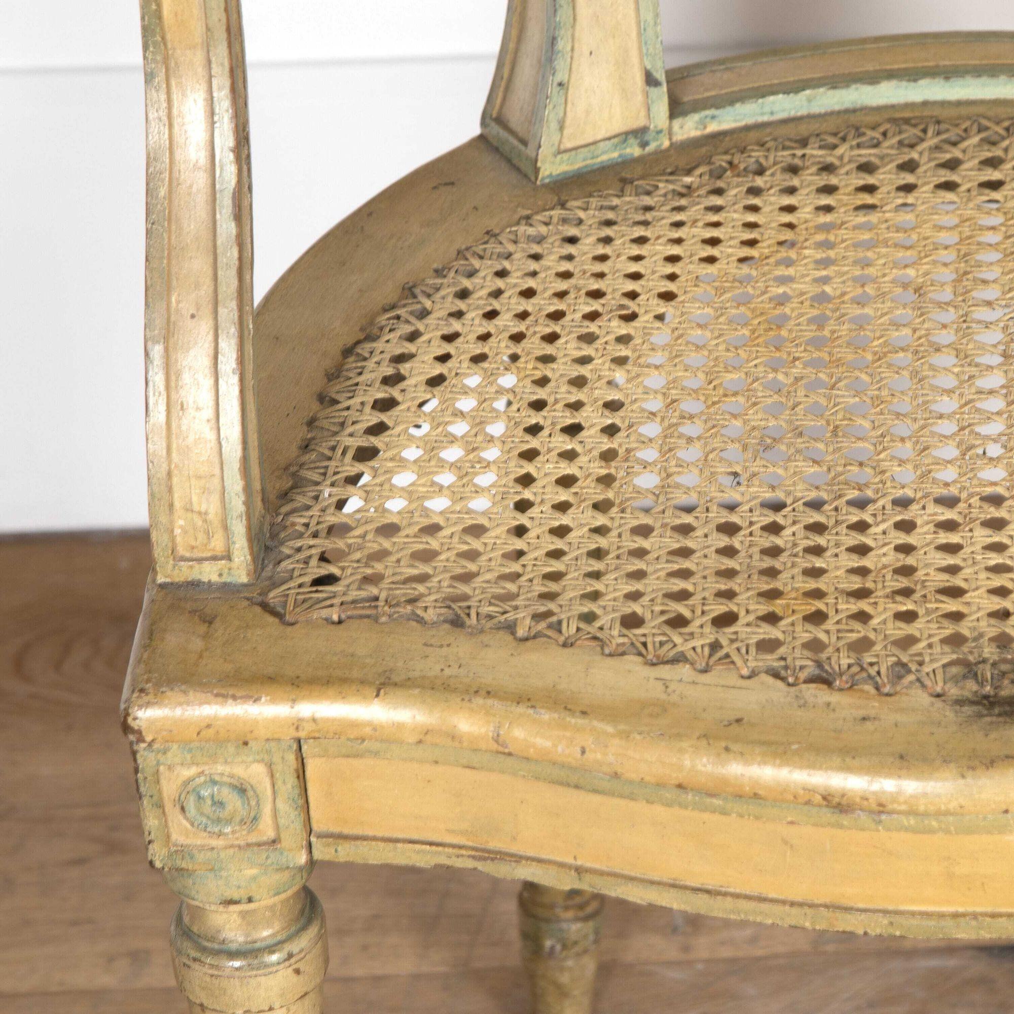 Pair of Late 18th Century French Caned Armchairs For Sale 6
