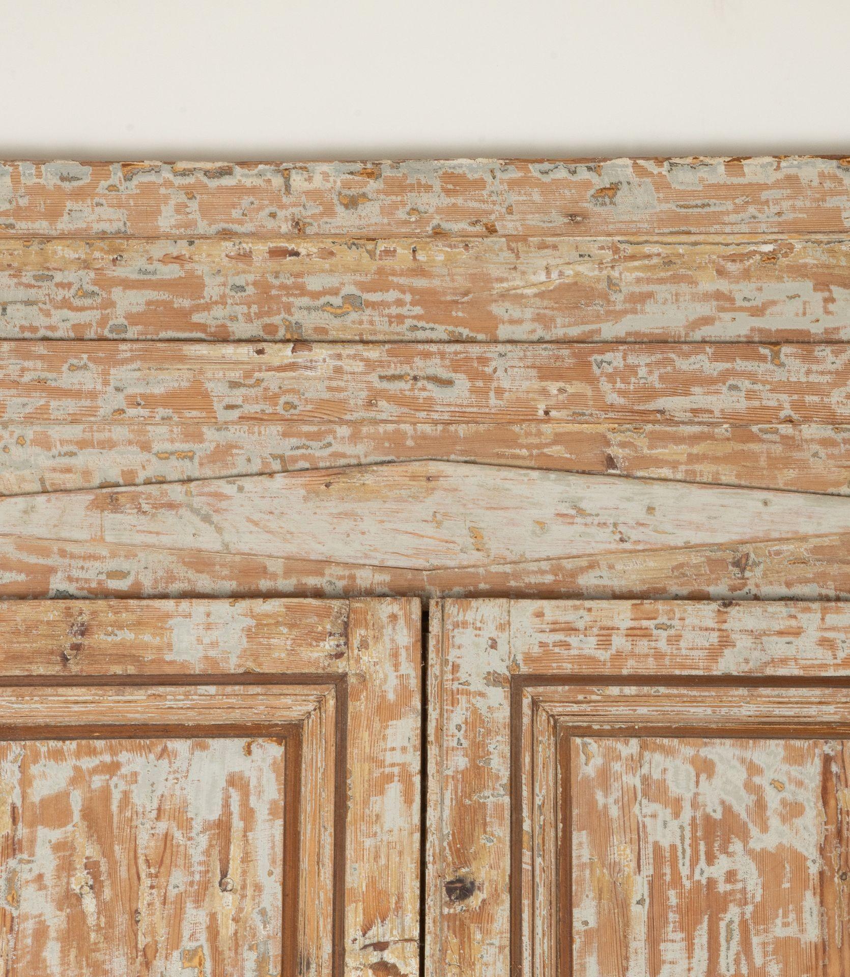 Pareja de puertas de castillo francés de finales del siglo XVIII Madera en venta