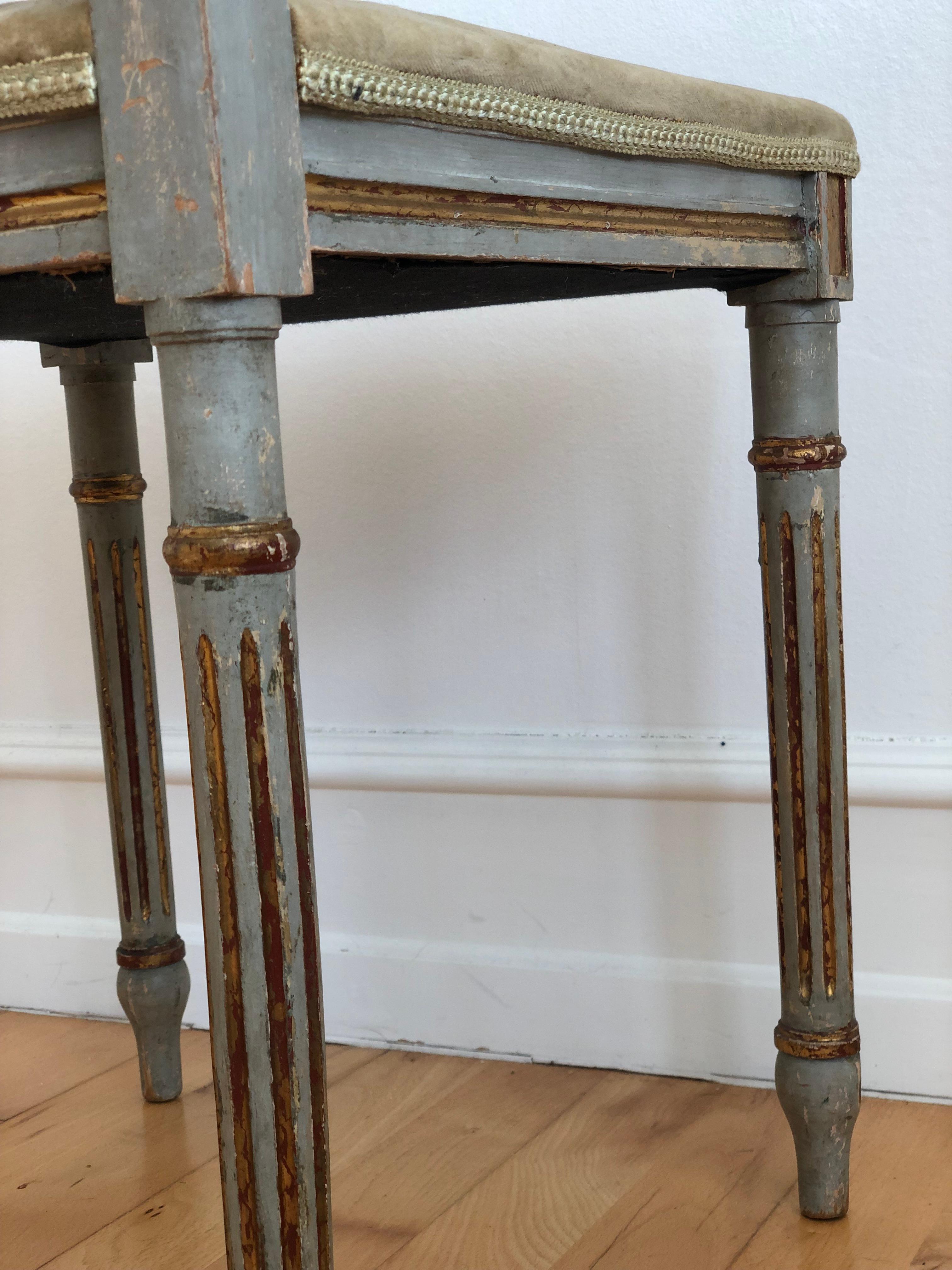 Paire de chaises gustaviennes de la fin du XVIIIe siècle, style Louis XVI, Suède en vente 7