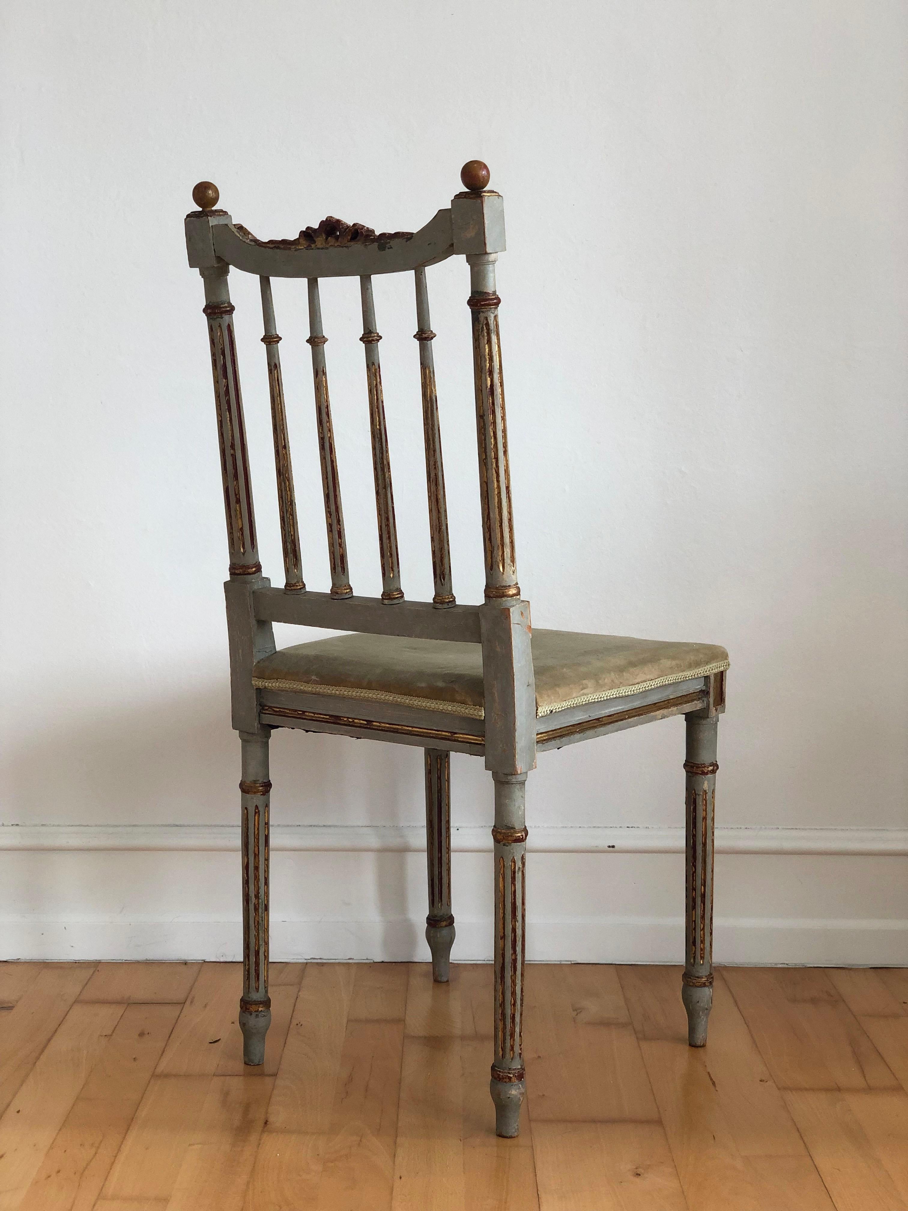 Gustavien Paire de chaises gustaviennes de la fin du XVIIIe siècle, style Louis XVI, Suède en vente