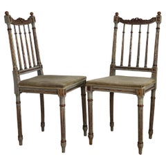 Pair of Late 18th Century Gustavian Chairs, Louis XVI Style, Sweden