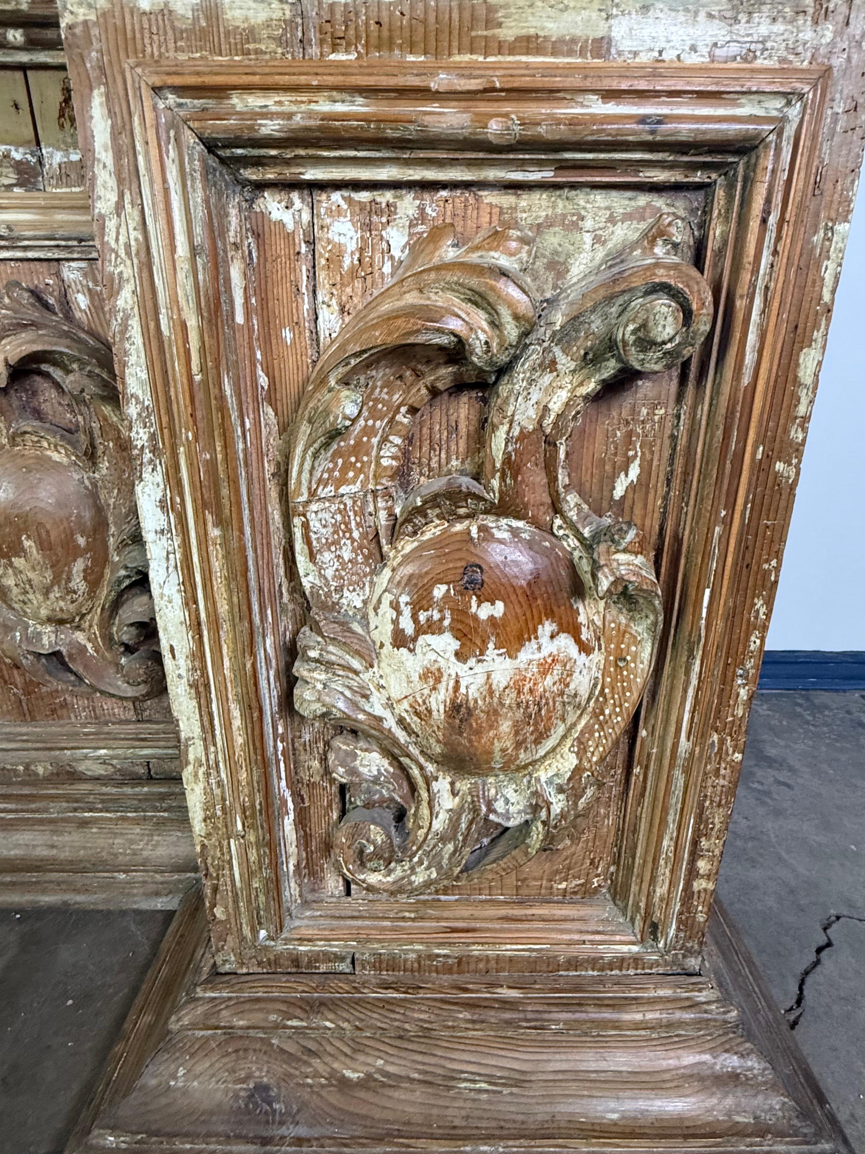 18th Century and Earlier Pair of late 18th century Italian Architectural Elements For Sale
