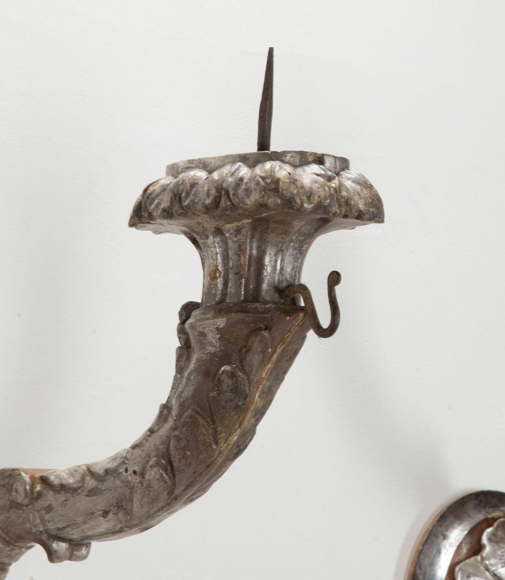 Gilt Pair of Late 18th Century Italian Candle Sconces For Sale
