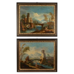 Pair of Late 18th Century Italian Classical Scenes