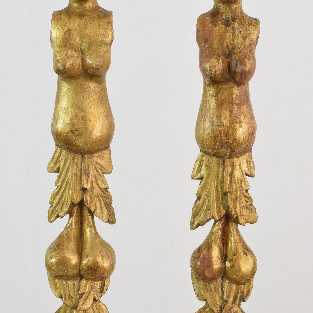 Pair of Late 18th Century Italian Giltwood Baroque Ornaments 6