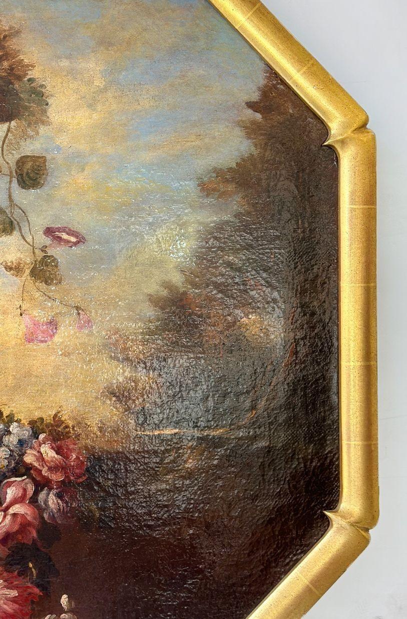 Paar italienische Stillleben des späten 18. Jahrhunderts, Öl auf Leinwand im Angebot 3