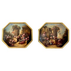 Pair of Late 18th Century Italian Still Life Oil on Canvas
