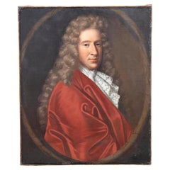 Antique Pair of Late 18th Century Portrait Paintings