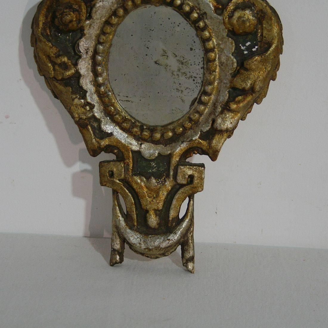 Pair of Late 18th Century, Small Italian Neoclassical Mirrors 4