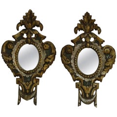 Pair of Late 18th Century, Small Italian Neoclassical Mirrors