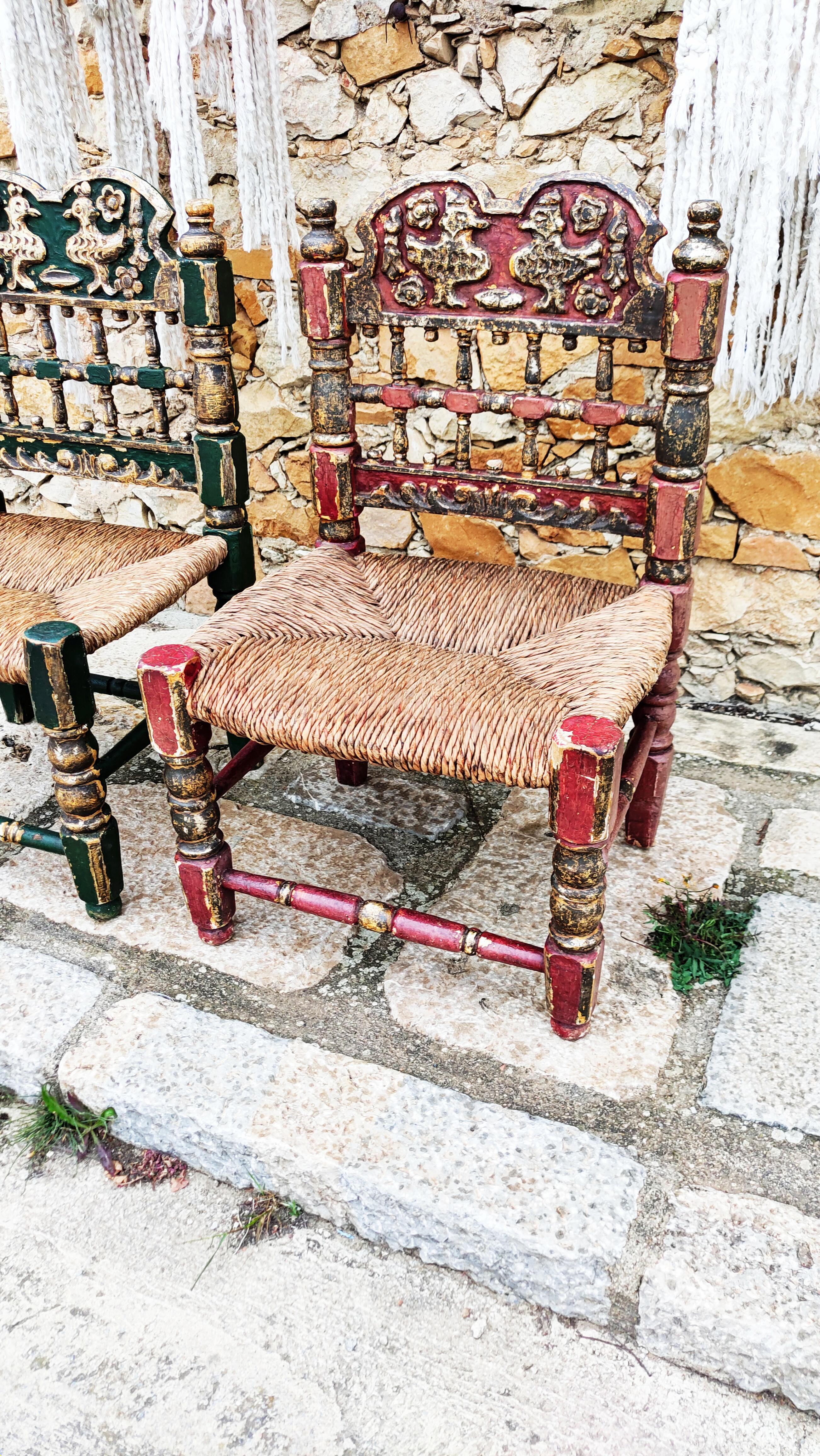 Pair of Late 18th Century Spanish Side Chairs For Sale 10