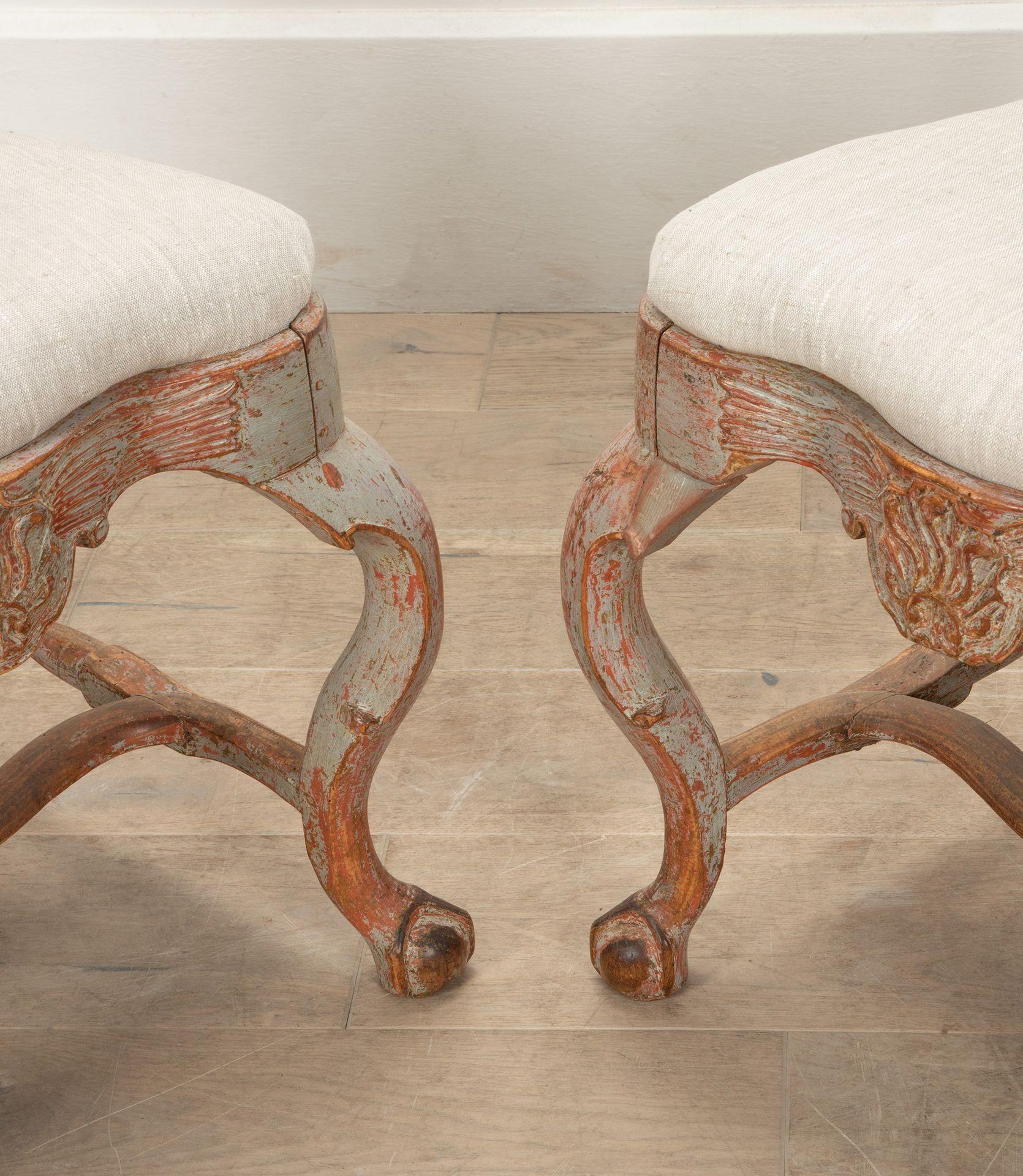 Paire de chaises rococo suédoises de la fin du XVIIIe siècle Bon état - En vente à Gloucestershire, GB
