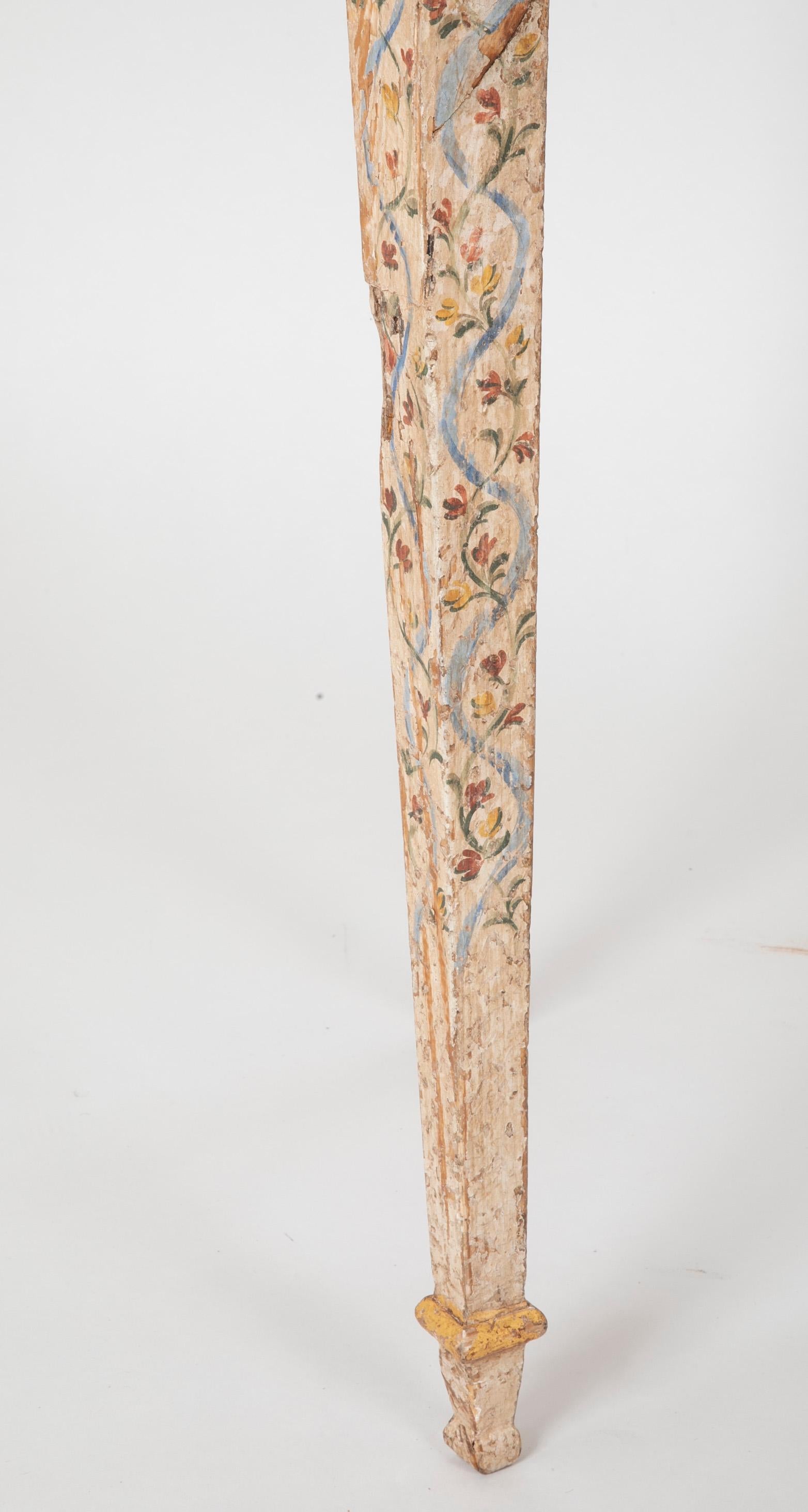 Pair of Late 18th Century Venetian Painted Consoles For Sale 6
