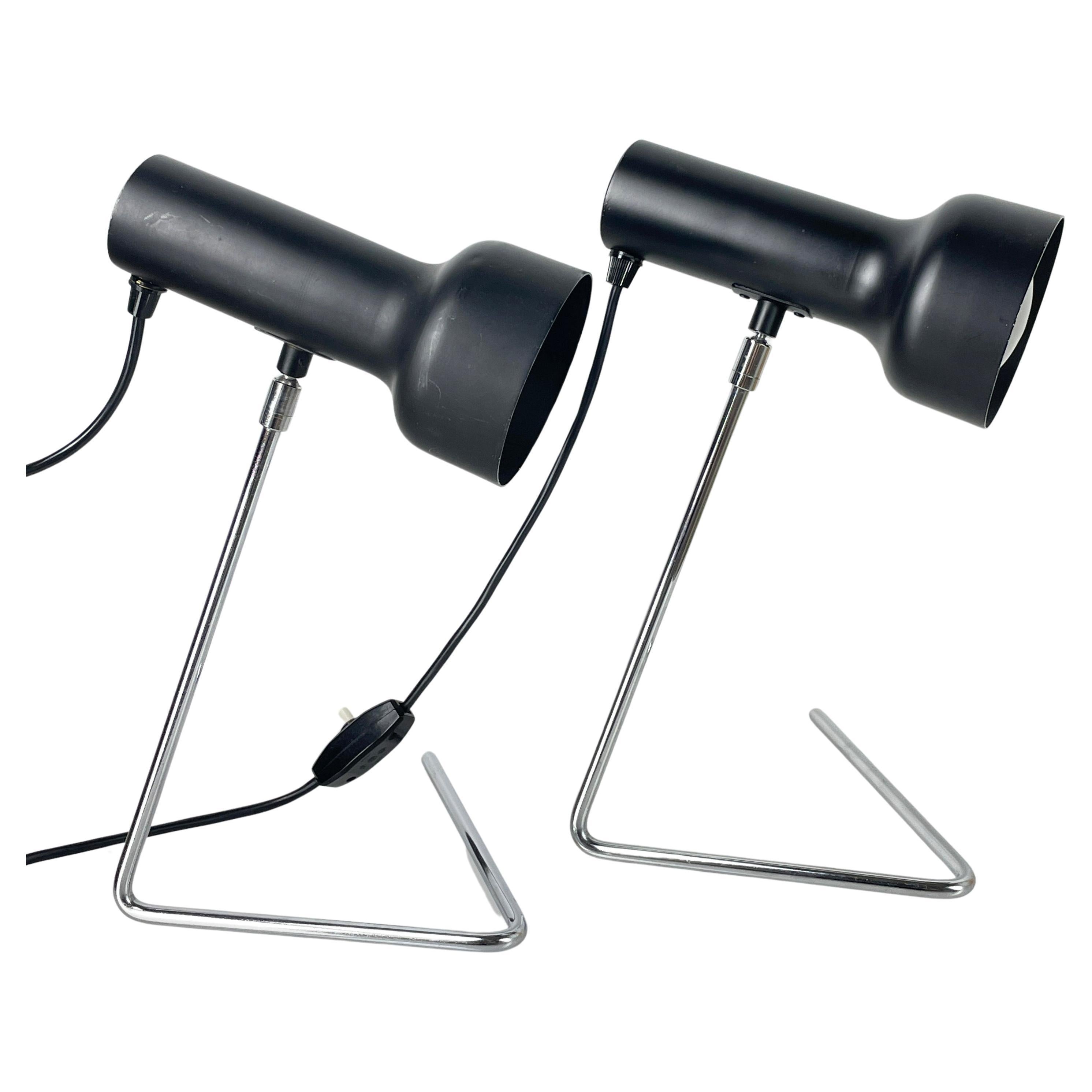 Paar minimalistische Tischlampen aus den späten 1950er Jahren