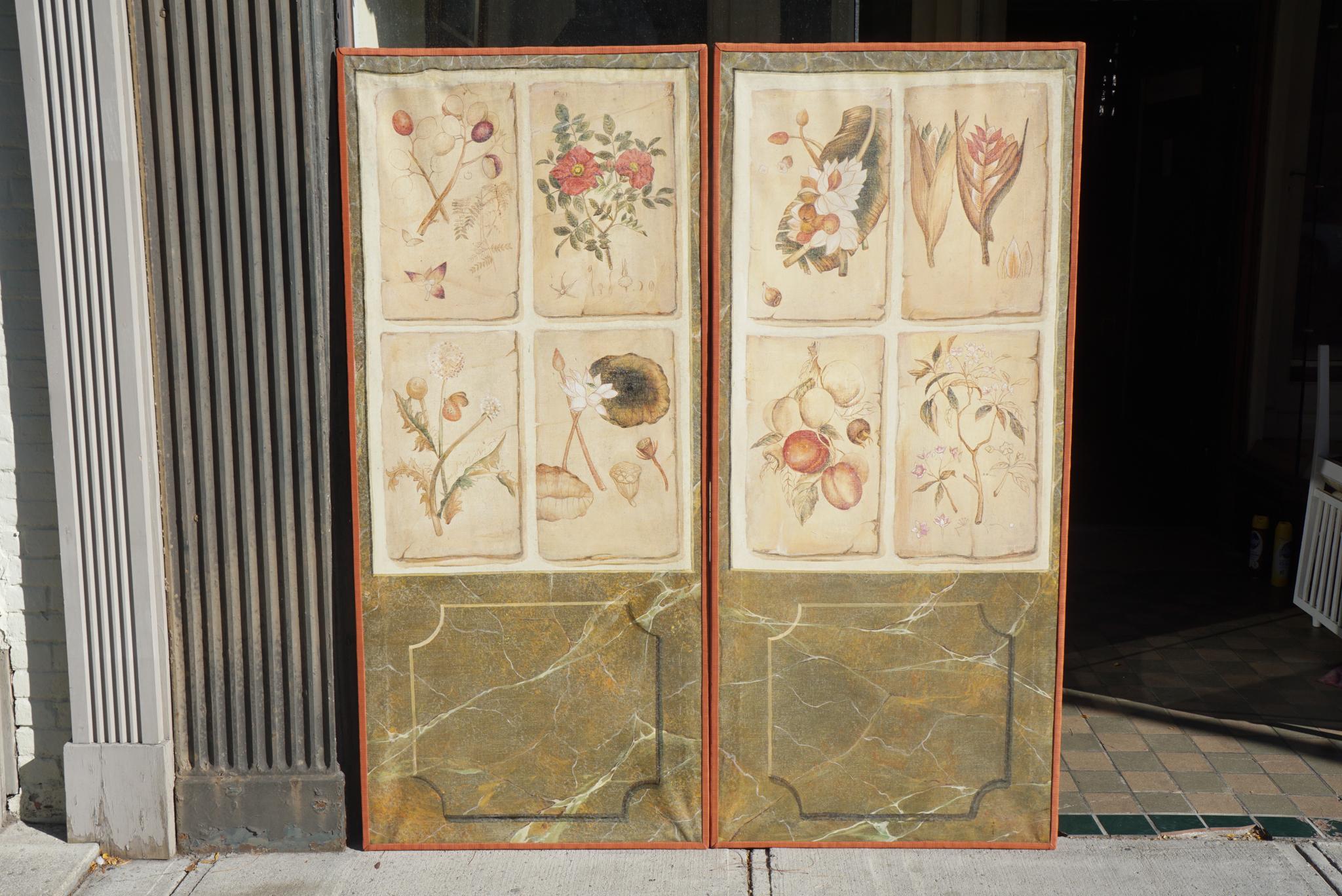 Pair of Trompe l'oeil Painted Panels from the Estate of Bunny Mellon In Good Condition In Hudson, NY